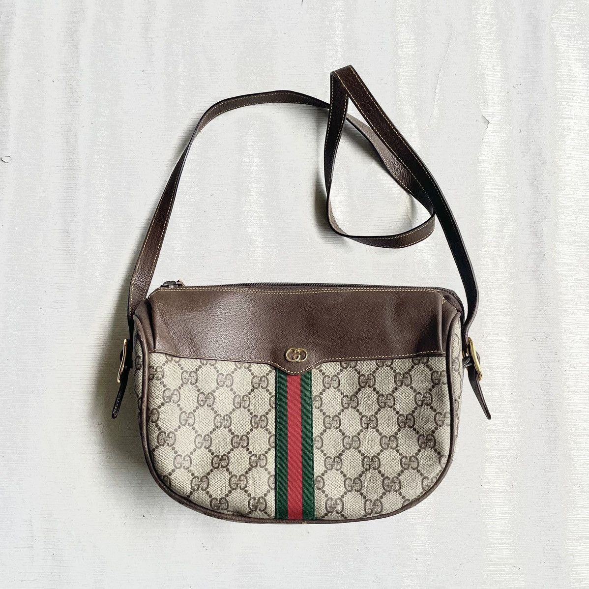 Gucci × Vintage 🔥 Vintage Gucci Sherry Line GG Shoulder Bag Size ONE SIZE - 7 Thumbnail