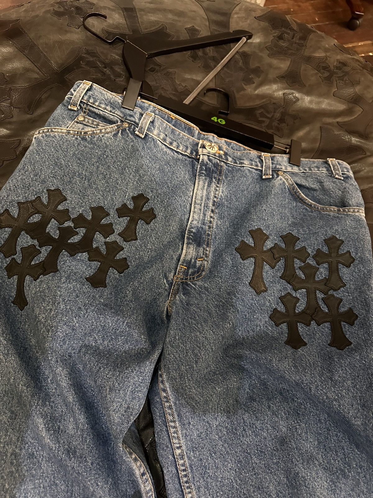 Chrome Hearts Straight Leg hotsell Cross Denim Jeans W36