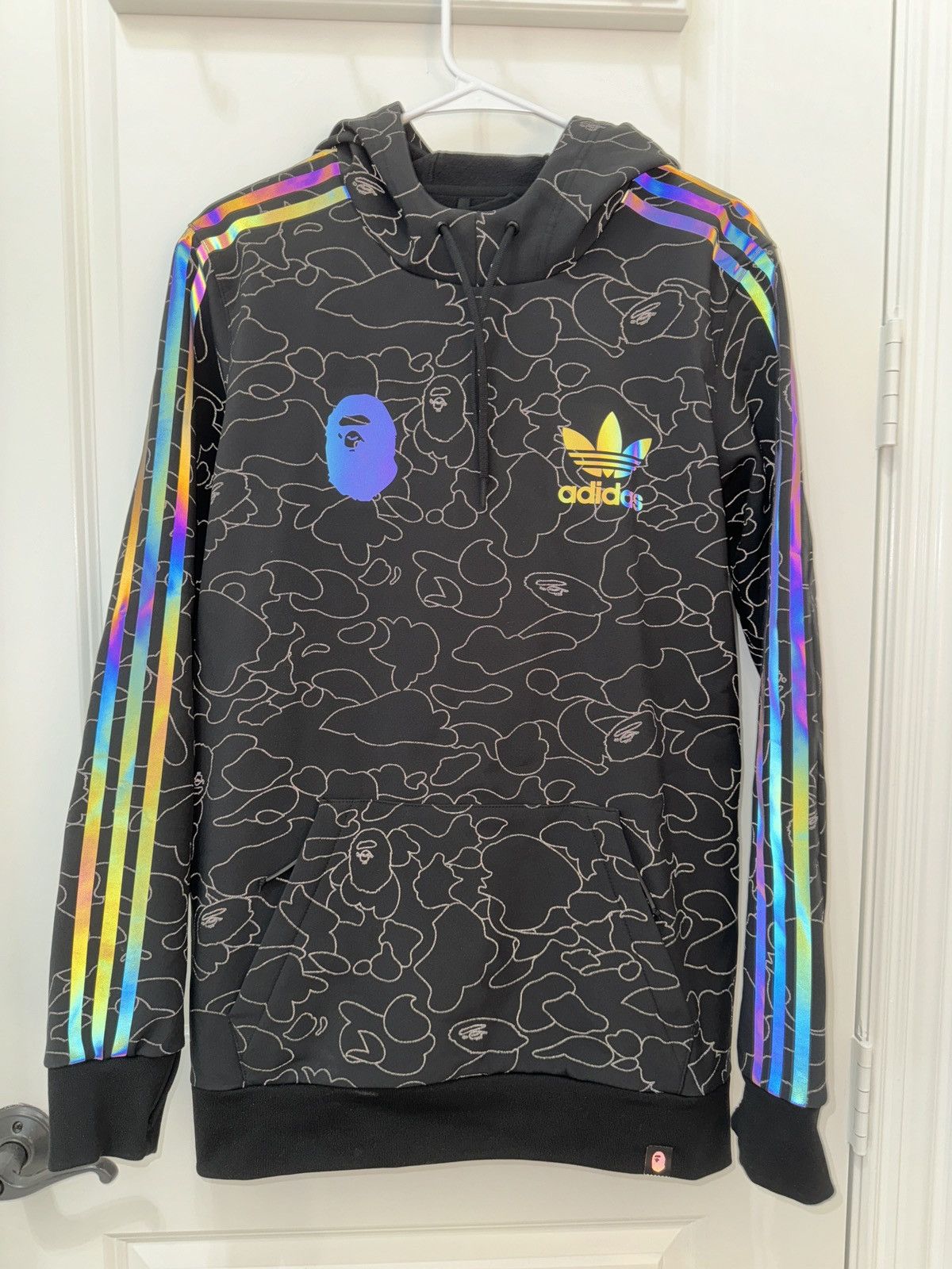 Adidas Bape Bape x Adidas Tech Hoodie Black Grailed