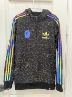 Bape x adidas on sale tech hoodie sizing