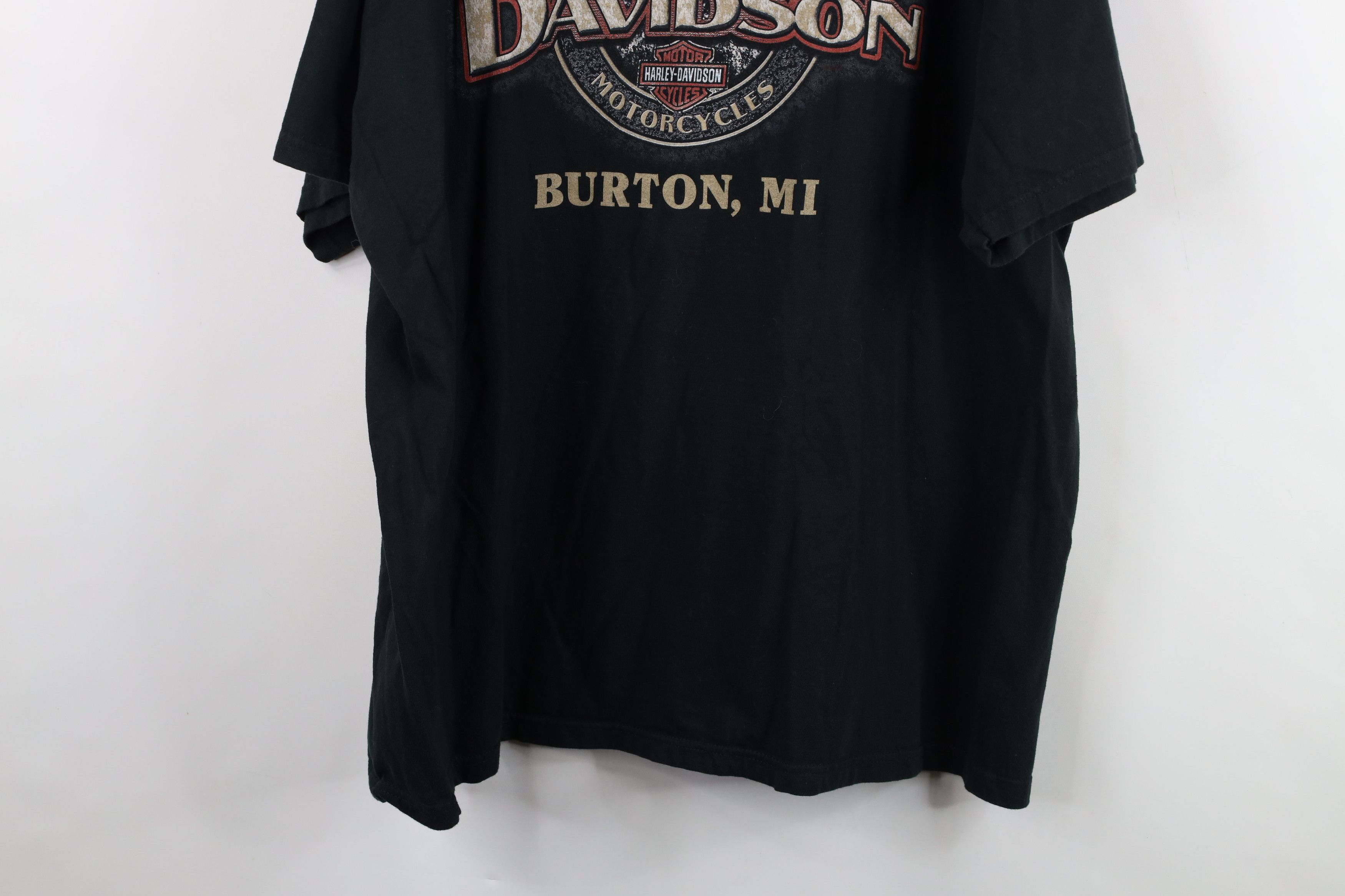 Harley Davidson Vintage Y2K 2003 Harley Davidson Spell Big Logo T-Shirt USA Size US XXL / EU 58 / 5 - 13 Thumbnail