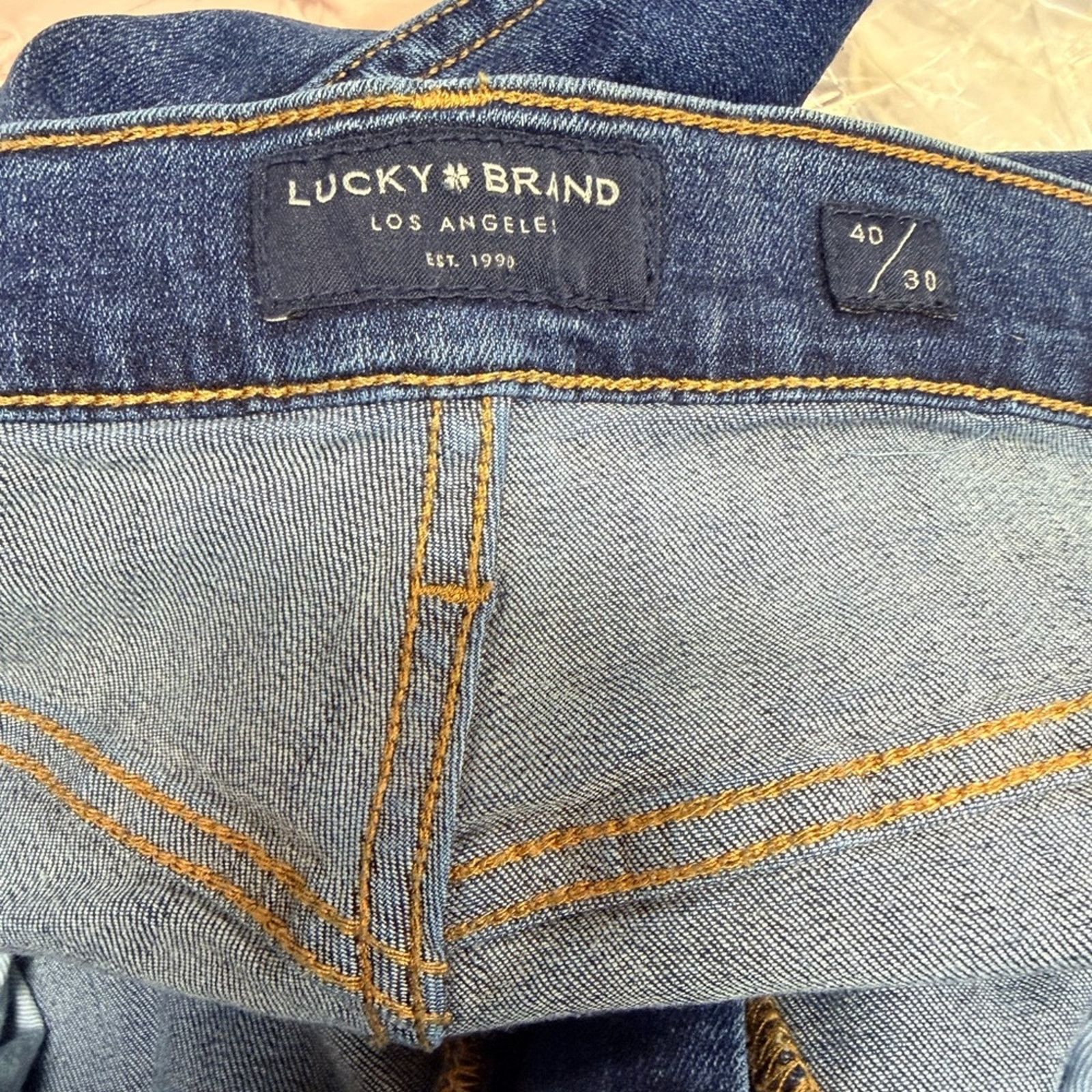 Lucky Brand Lucky Brand Men's Straight 221 Blue Jeans Size US 40 / EU 56 - 3 Thumbnail