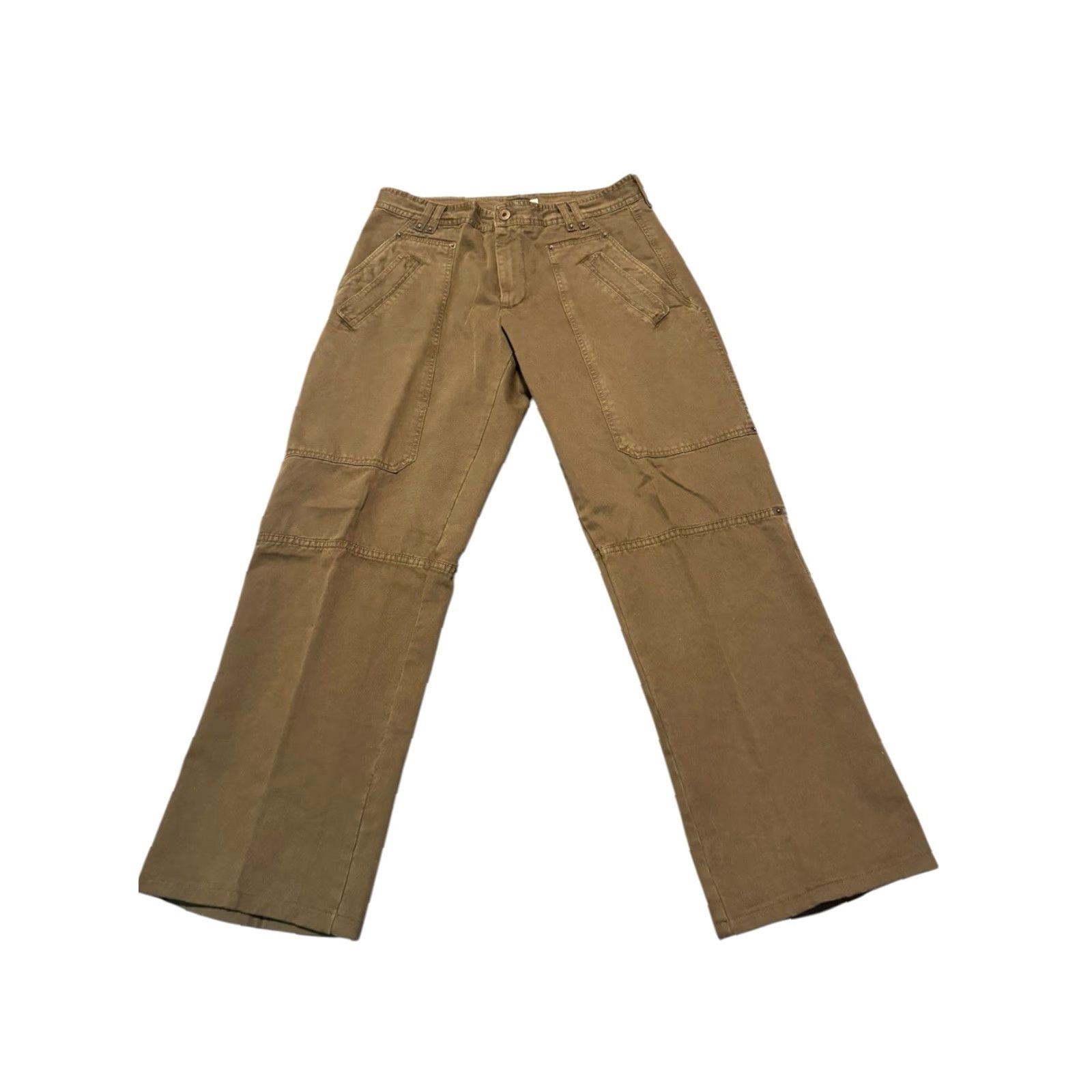 Dolce & Gabbana VINTAGE Dolce&Gabbana Cargo Pants Military Green 36x31 Men Regular 5-Pocket Canvas Cotton Army 90s Italy Rare Size US 36 / EU 52 - 5 Thumbnail