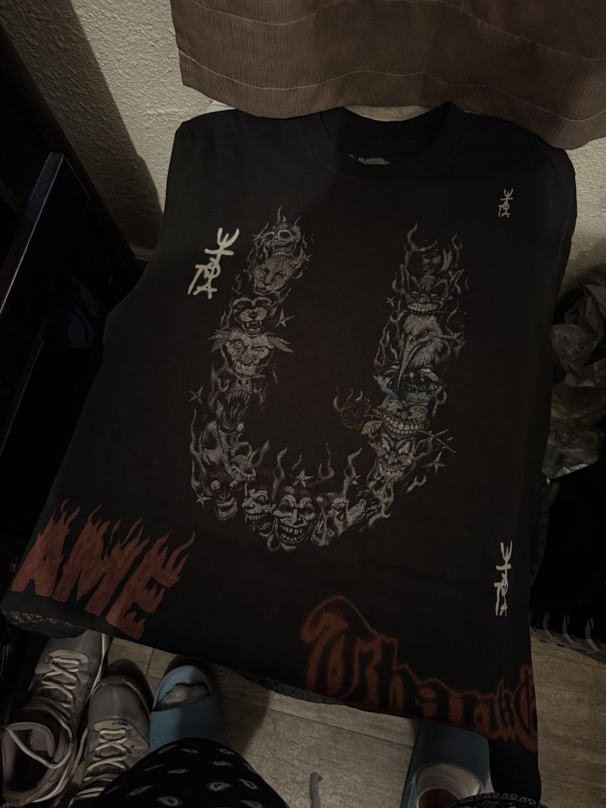 Travis Scott Travis Scott Utopia Spain Exclusive Tee (Black M) Size US M / EU 48-50 / 2 - 1 Thumbnail