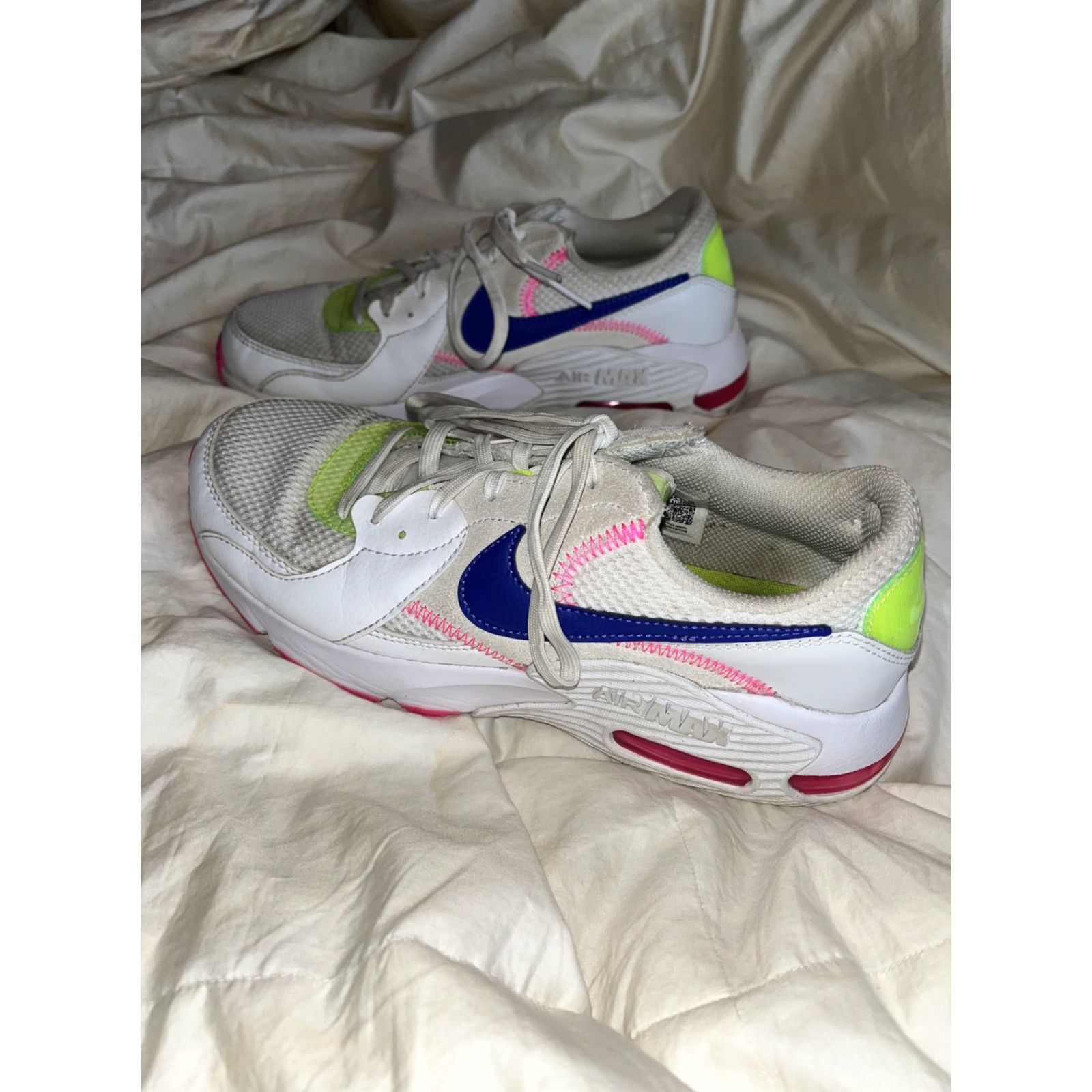 Nike Nike Air Max Excee Women’s Running Shoes White Blue DD2955-100 Low Top Lace Up Size M / US 6-8 / IT 42-44 - 2 Thumbnail
