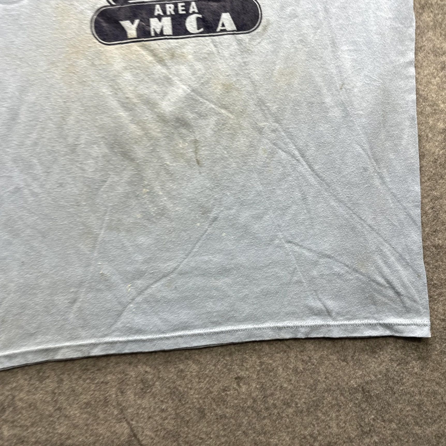 Jerzees VINTAGE YMCA Shirt Mens XL Blue Middletown Graphic 80s Made USA Single Stitch Size US XL / EU 56 / 4 - 6 Thumbnail