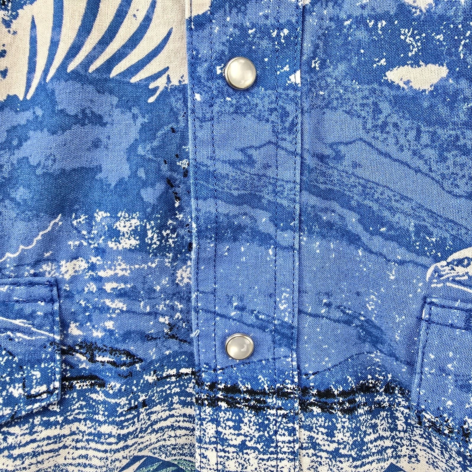 Wrangler Vtg Wrangler Western Shirt Mens XL Eagle Western Pearl Snap Size US XL / EU 56 / 4 - 4 Thumbnail