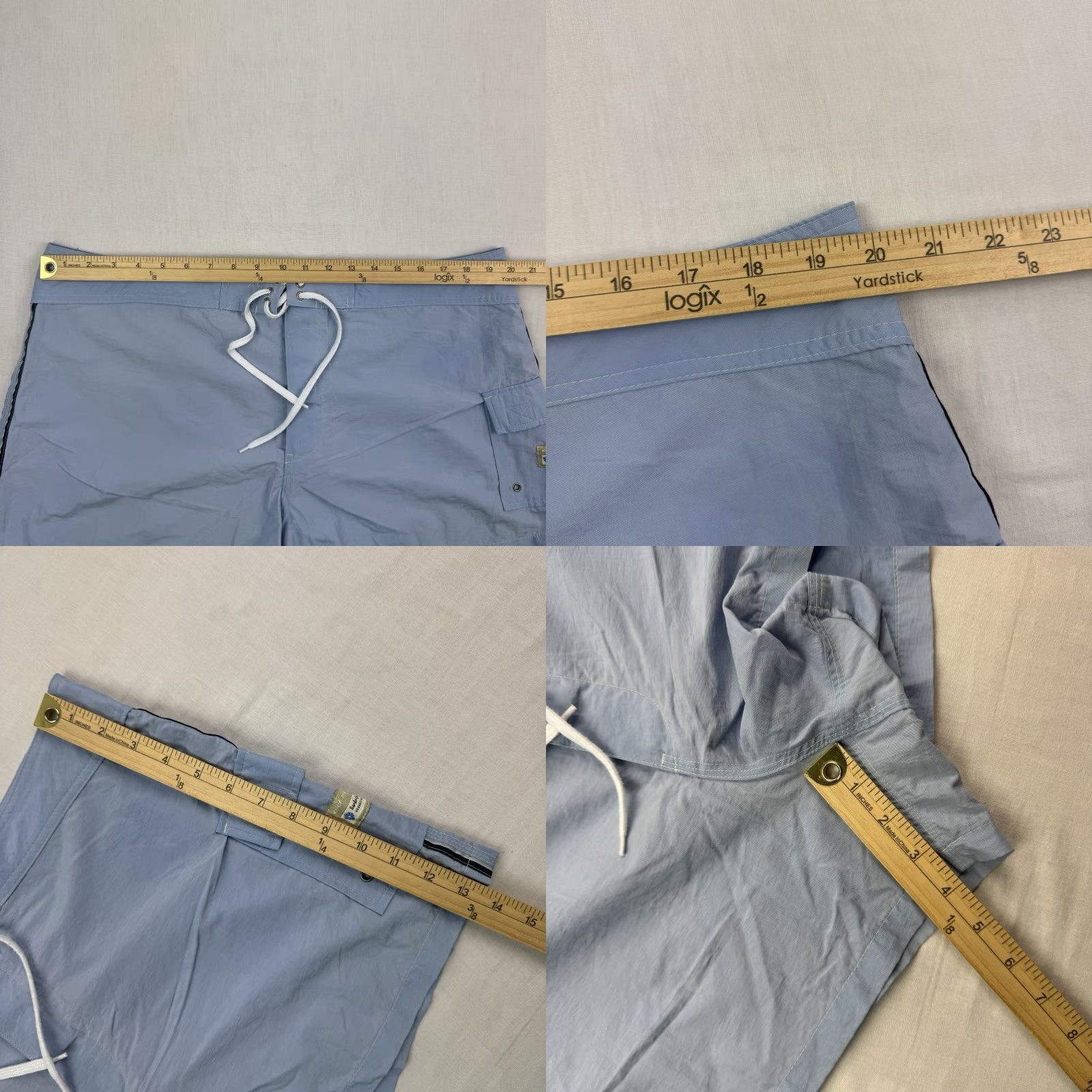 Old Navy VINTAGE Old Navy Womens Swim Trunks 18 Blue Hipster Beach 90s Y2K Pool Board Shorts Size ONE SIZE - 8 Thumbnail
