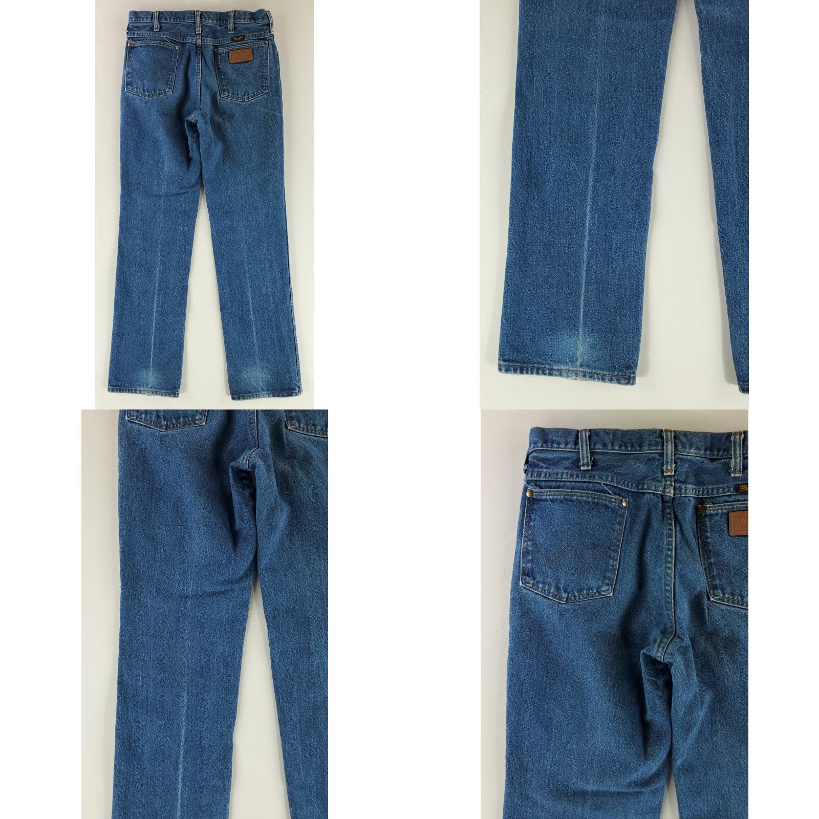 Wrangler VINTAGE Wrangler Jeans 90s 936DEN Whiskering Blue Straight Mens 32 33x33 31 Inseam 32x31 Actual Mens Size US 32 / EU 48 - 8 Thumbnail
