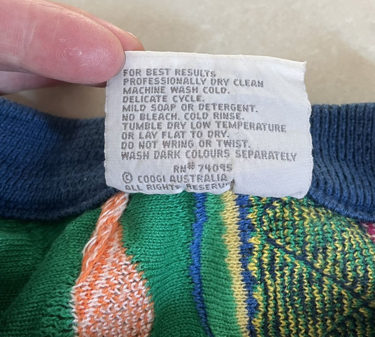 Coogi Rare Vintage 90s Coogi 3D Knit Sweater Rainbow Unicorn Size US M / EU 48-50 / 2 - 13 Thumbnail