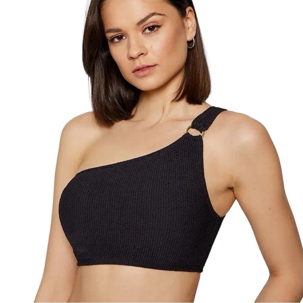 Michael Kors MICHAEL Michael Kors Logo Ring One Shoulder Bikini - Iconi Size US 26 / EU 42 - 2 Thumbnail
