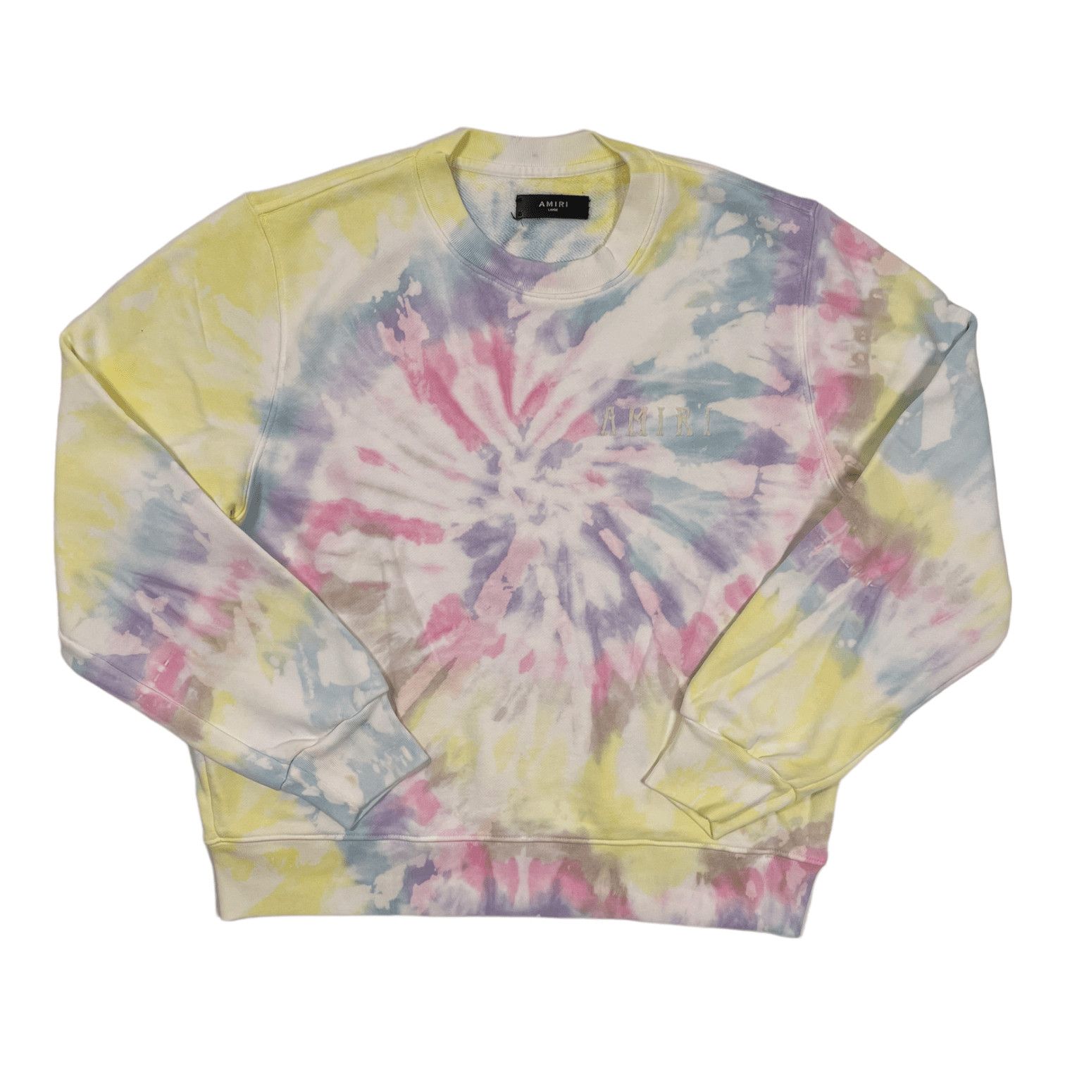 Amiri Amiri Logo Crewneck Sweatshirt Tie Dye Size US L / EU 52-54 / 3 - 1 Thumbnail