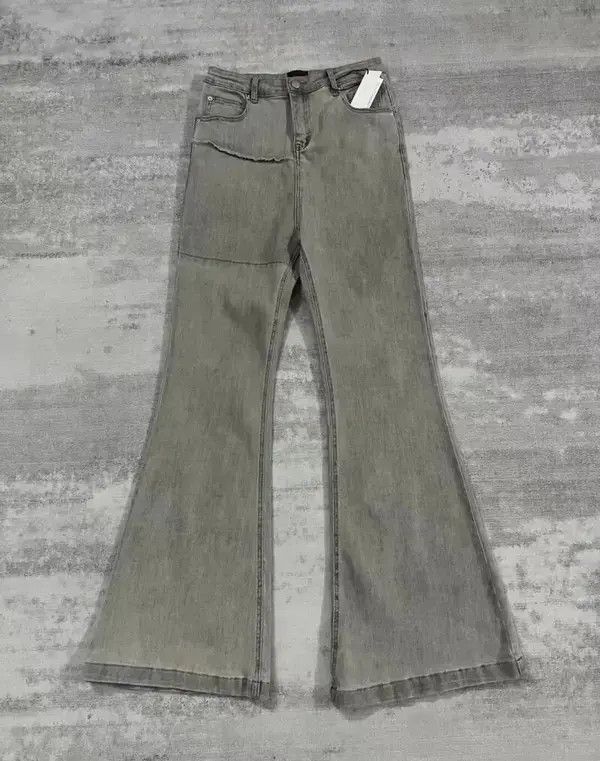 Jean Distressed Washed Flared Jeans Size US 36 / EU 52 - 1 Thumbnail