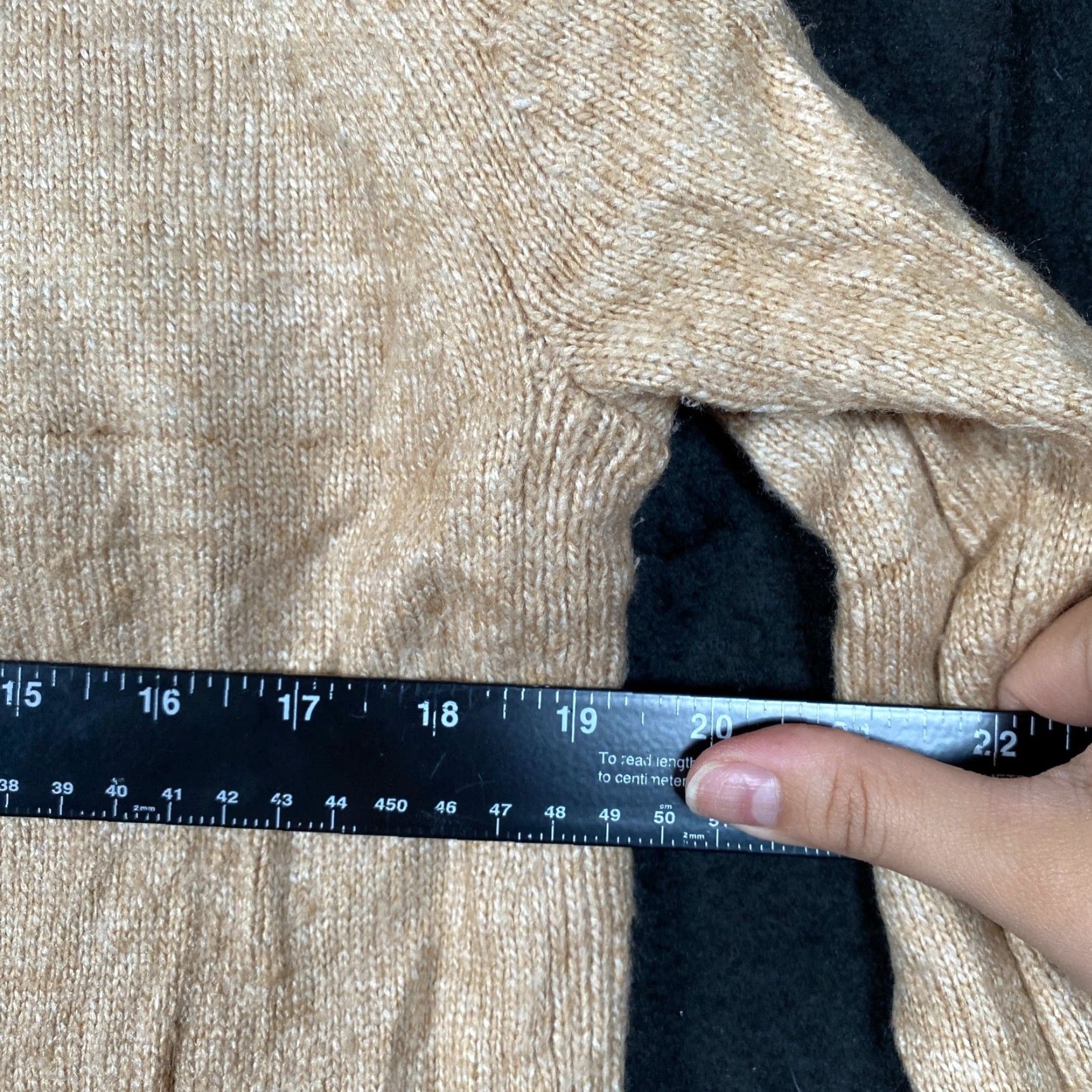 Ann Taylor Ann Taylor Womens Sweater Sand Turtleneck Wool Blend Long Sleeve Medium Size M / US 6-8 / IT 42-44 - 6 Thumbnail