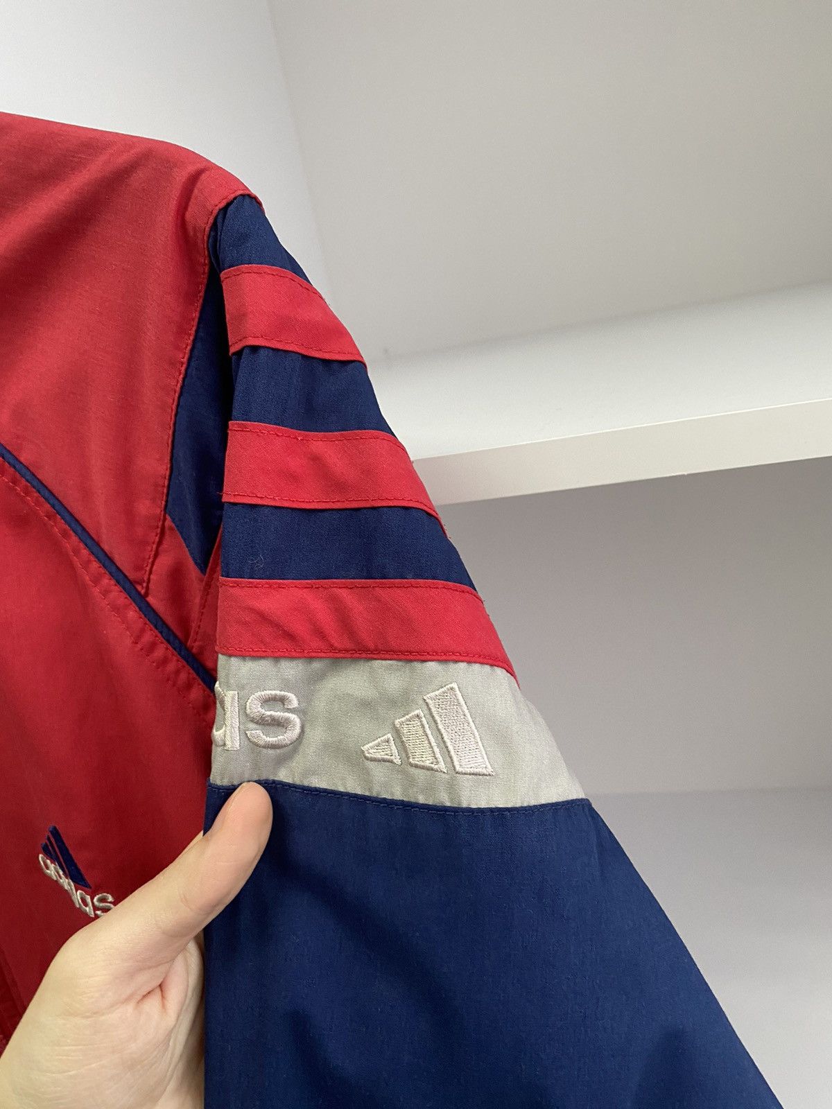 Adidas × Vintage Vintage Adidas Red 90s Style Track Jacket Size US M / EU 48-50 / 2 - 8 Thumbnail