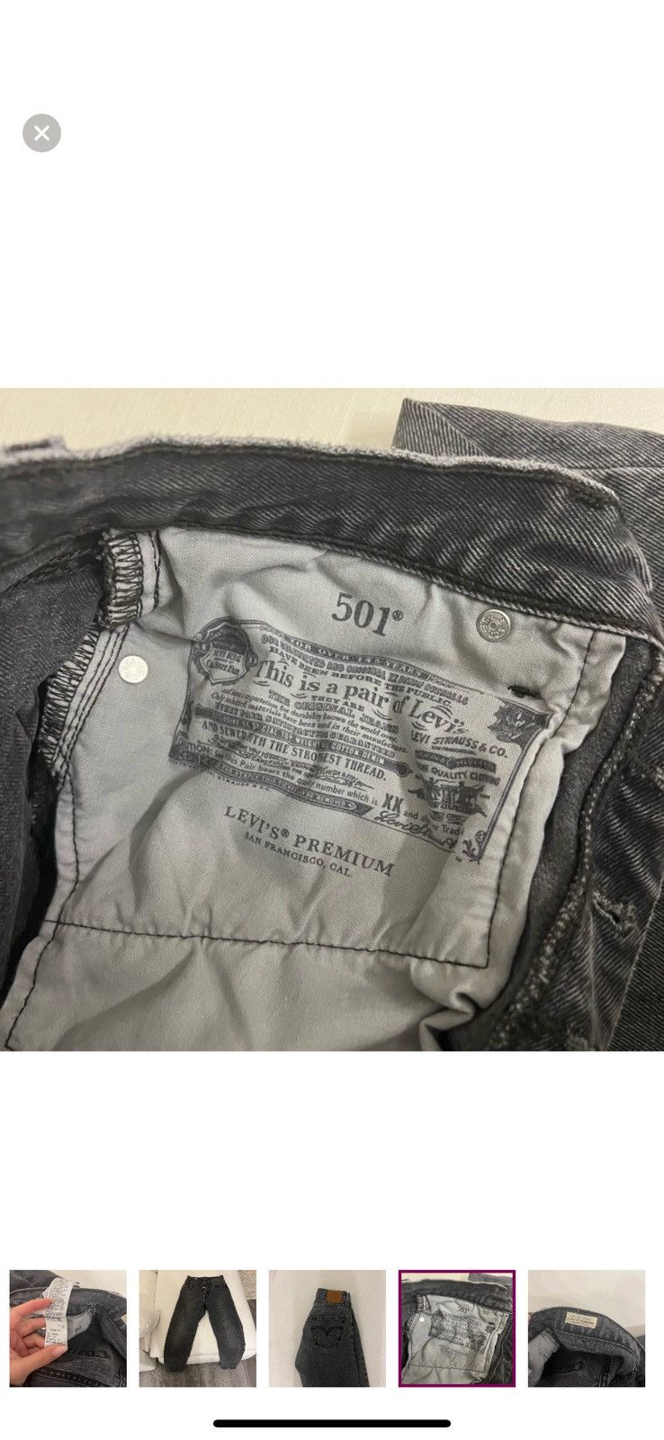 Levi's Levi 501 24x32 Size 24" / US 00 / IT 34 - 5 Thumbnail