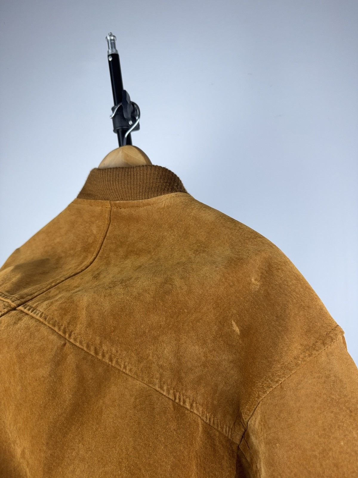 Leather Vintage Western Cowboy Leather MOTO Bomber Jacket Rock Punk Size US L / EU 52-54 / 3 - 15 Thumbnail