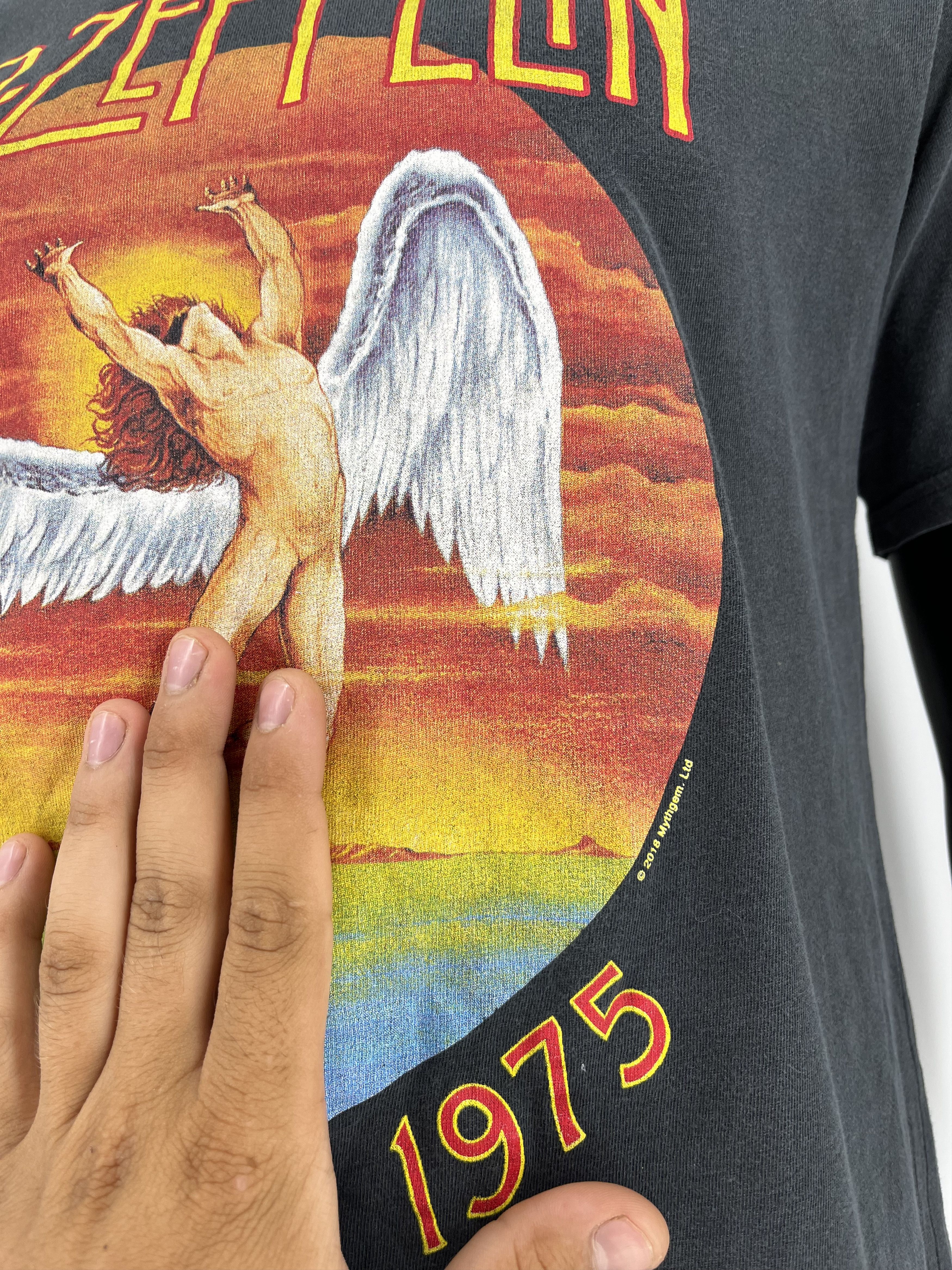 Band Tees × Vintage Vintage Y2K 00s Led Zeppelin U.S. Tour 1975 Band T-Shirt Size US M / EU 48-50 / 2 - 7 Thumbnail