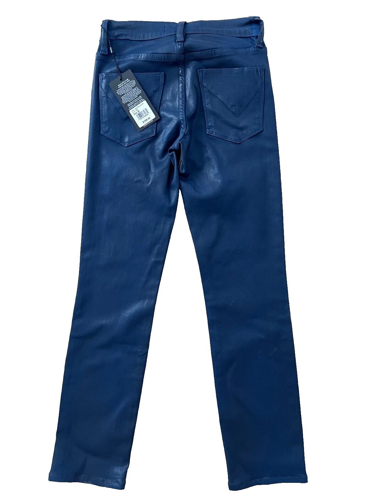 Hudson Hudson Nico Straight Ankle Jeans Pageant Blue Coated ( 23 ) Size 23" - 4 Thumbnail