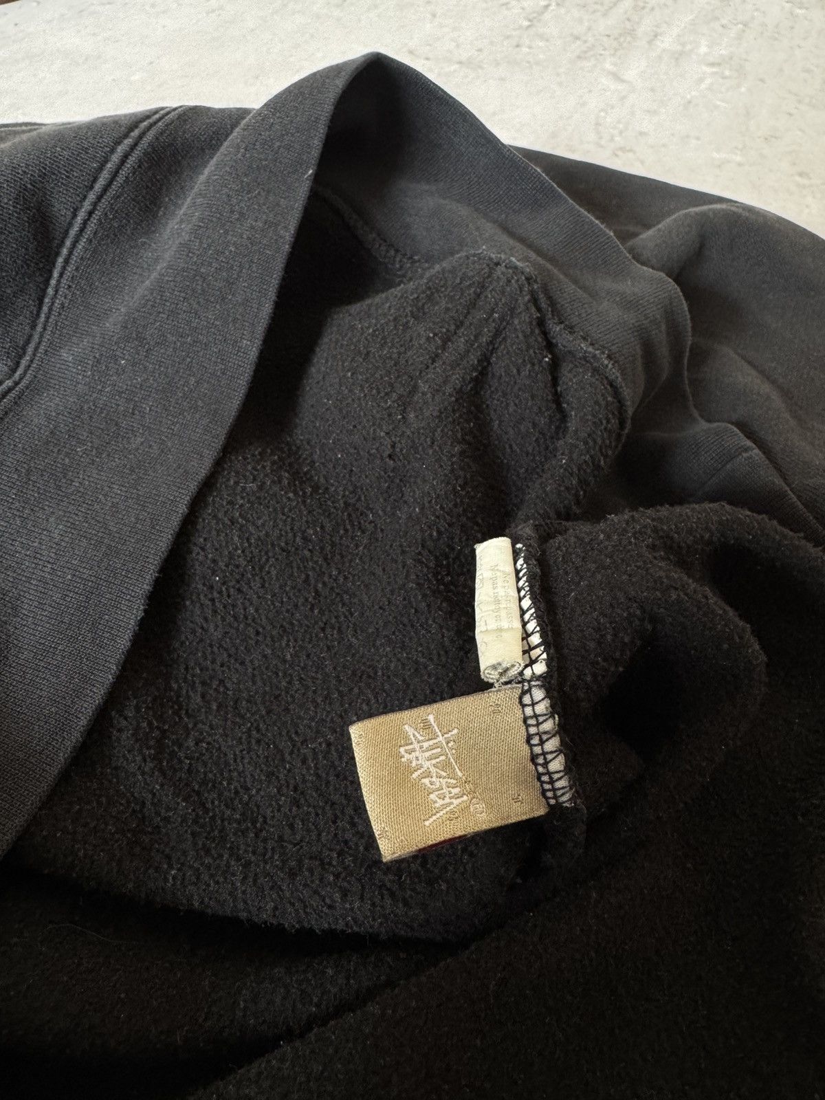 Stussy × Vintage STUSSY CENTER HUFT LOGO OVERSIZE BAGGY FIT HOODIE Size US L / EU 52-54 / 3 - 7 Thumbnail