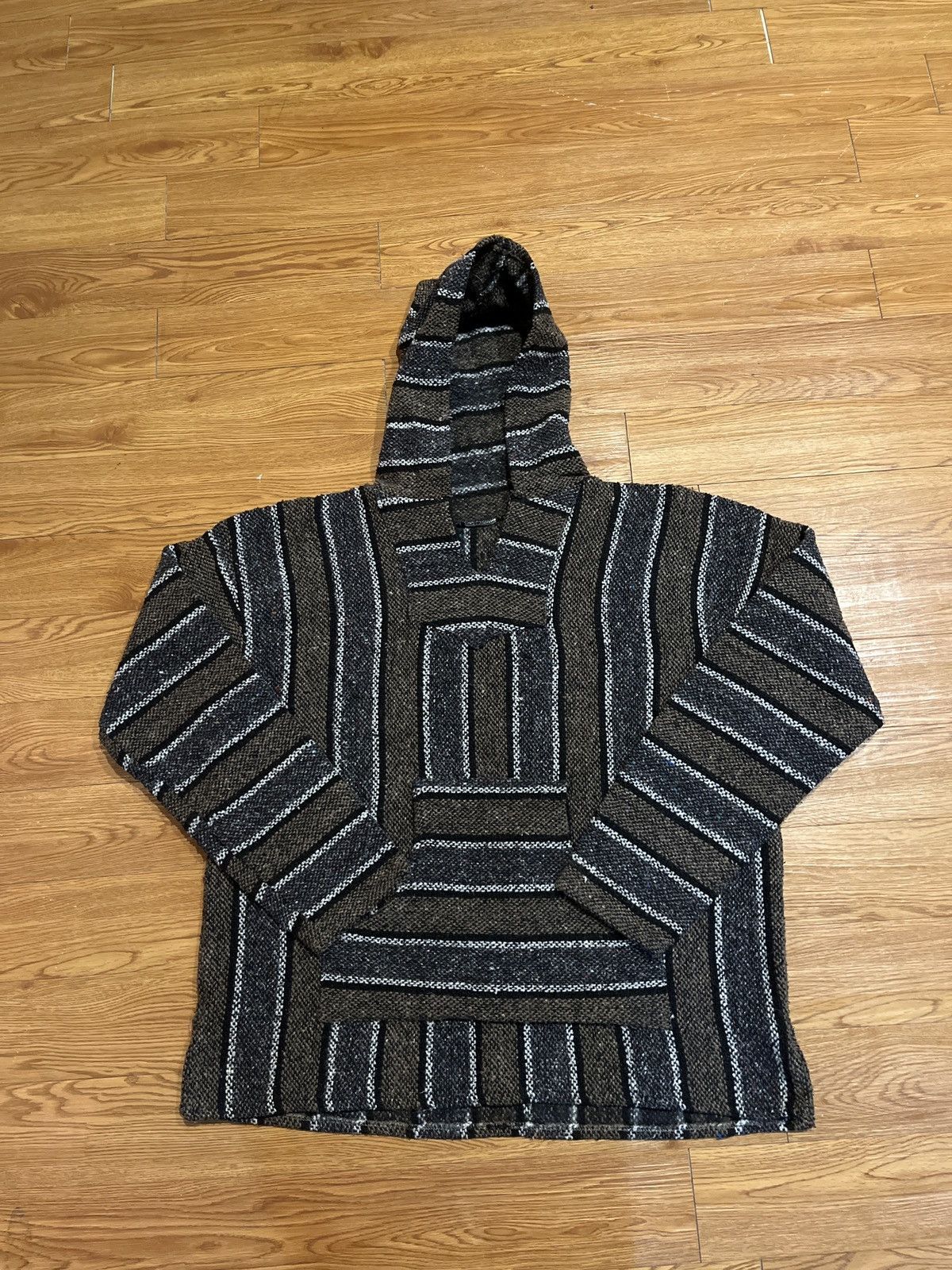Vintage vintage 90’s blue and brown drug rug Size US L / EU 52-54 / 3 - 1 Thumbnail