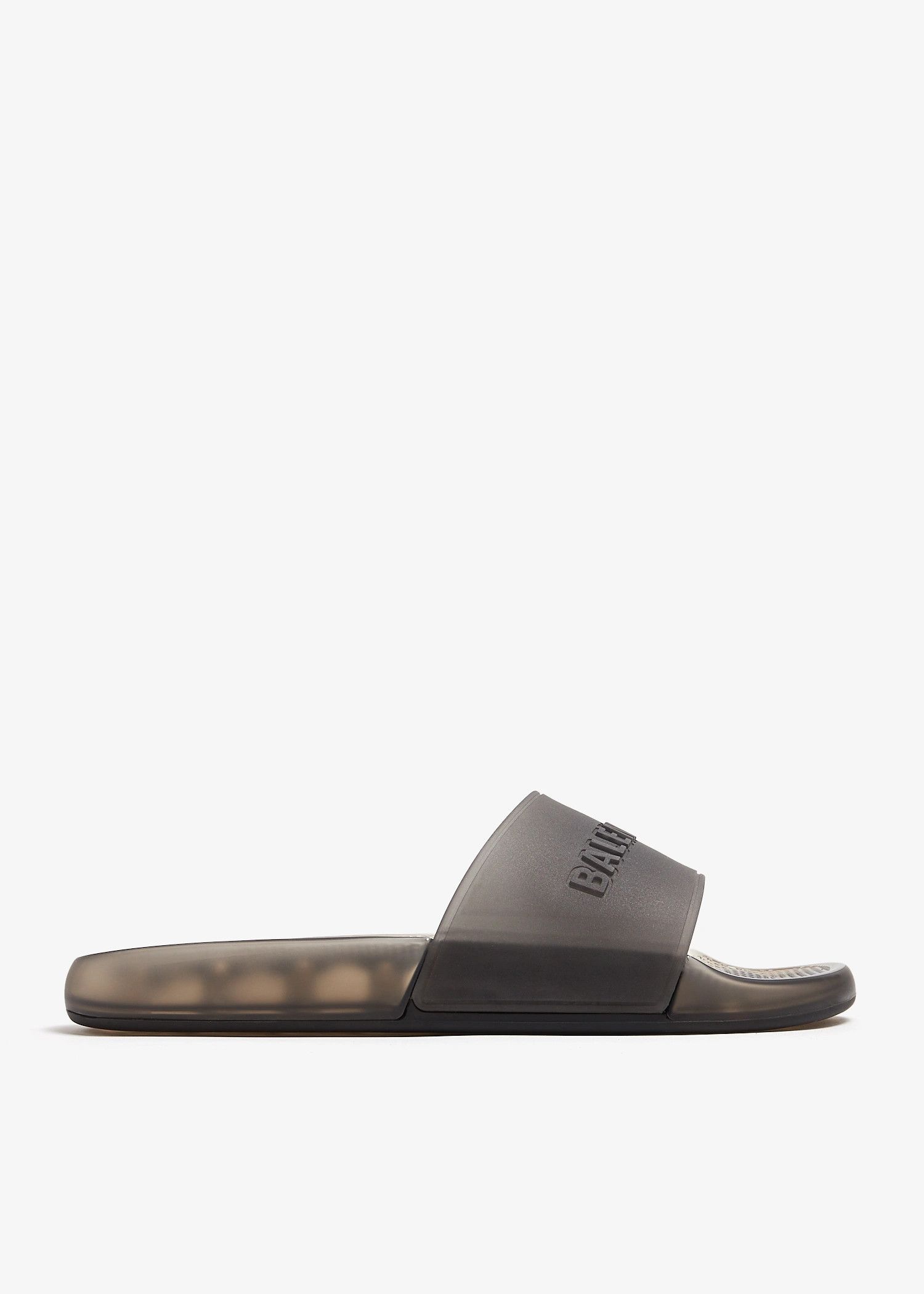 Balenciaga o1w1db10326 Pool Transparent Slide Sandals in Black Size US 7 / IT 37 - 1 Thumbnail