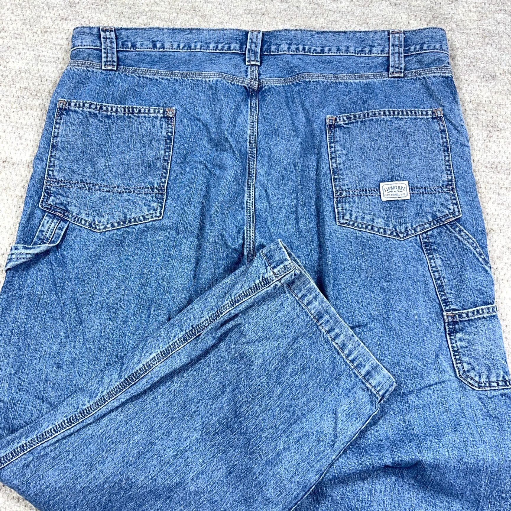 Levi's VINTAGE Levi's Jeans Men 40x30 Carpenter Work Denim Baggy Grunge Styled 5-Pocket Levi's Brand 40 Regular Blue Jeans Mens Size US 40 / EU 56 - 2 Thumbnail