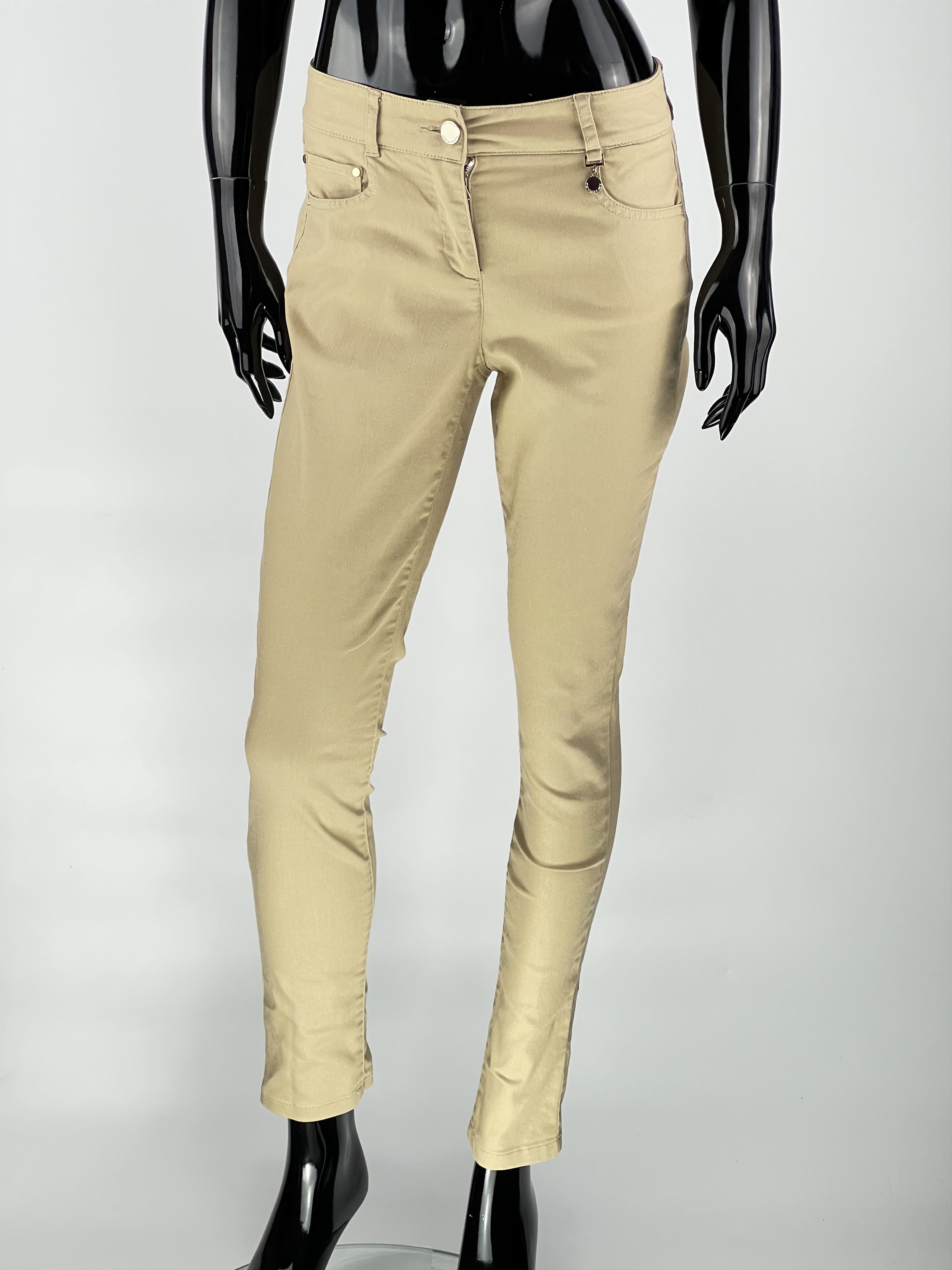 Max Mara Penny Black Beige Skinny Jeans Size US 2 Size 26" / US 2 / IT 38 - 1 Thumbnail