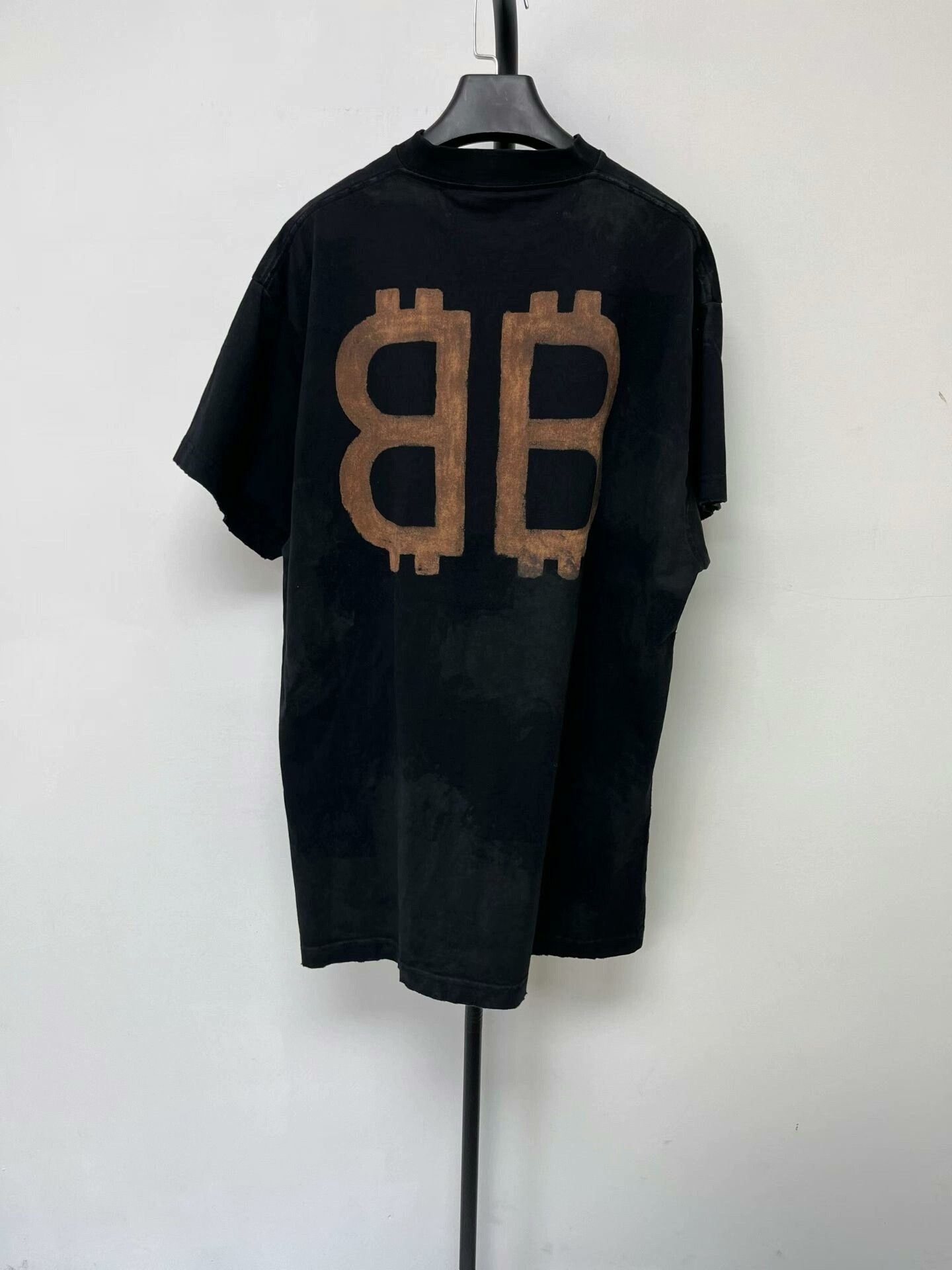 Balenciaga black logo print short sleeve t-shirt Size US S / EU 44-46 / 1 - 2 Thumbnail