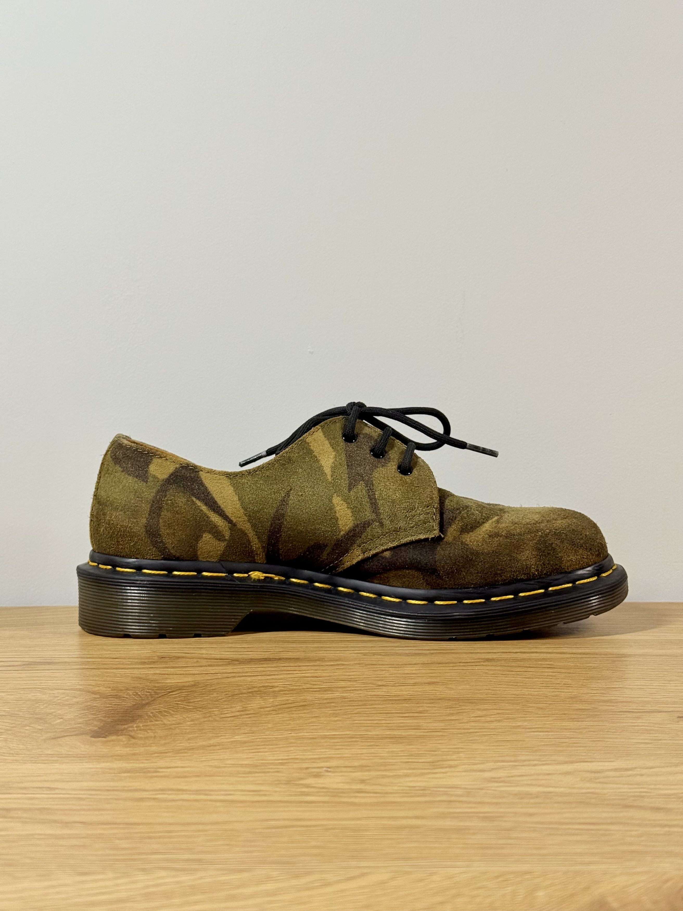 Dr. Martens Women's Rare Dr. Martens Suede Camo Oxford Derby Shoes US7 Size US 7 / IT 37 - 5 Thumbnail