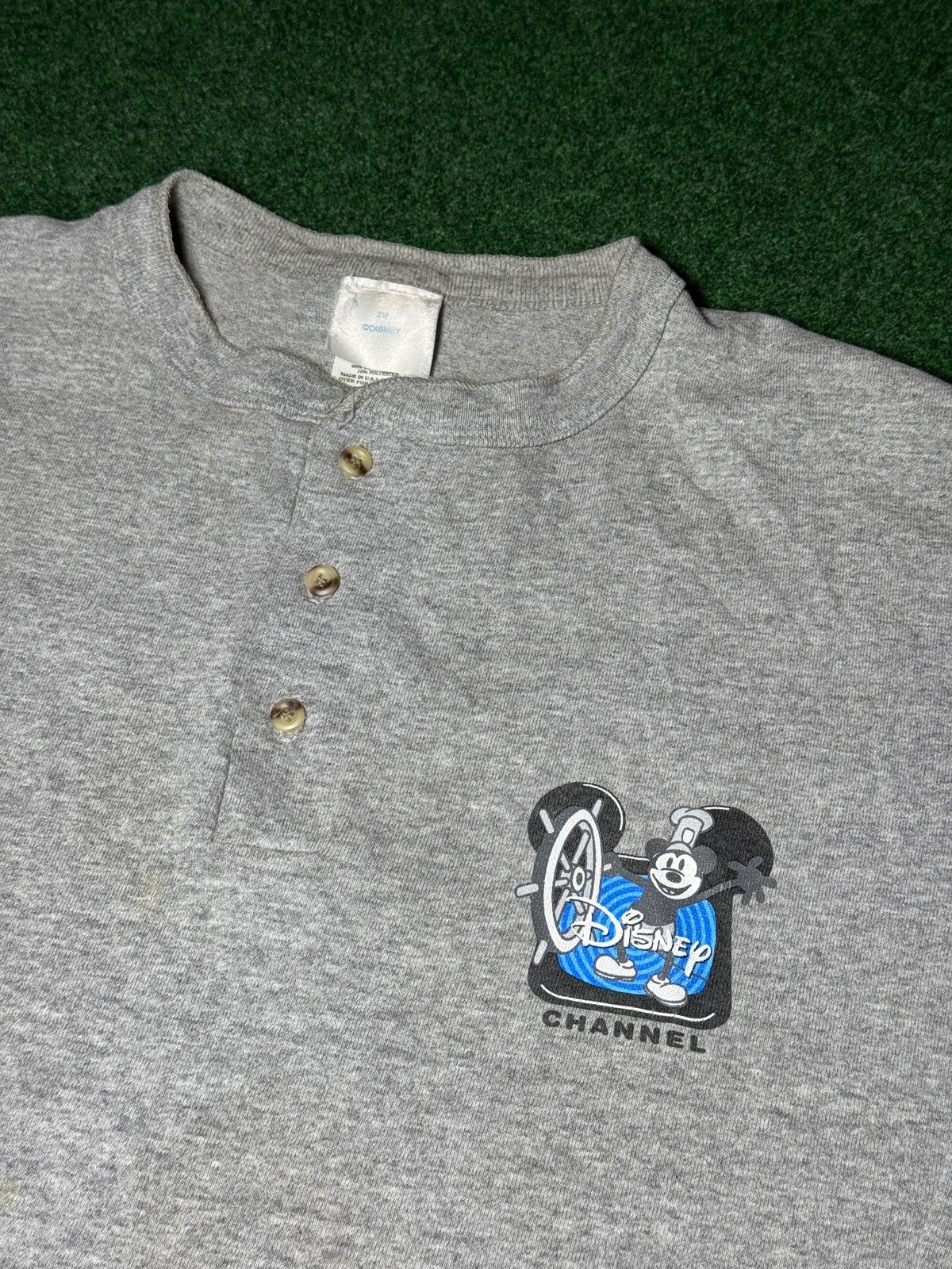 Disney × Vintage Vintage 90s Disney Channel Logo RARE Gargoyle Promo Tshirt Size US L / EU 52-54 / 3 - 2 Thumbnail