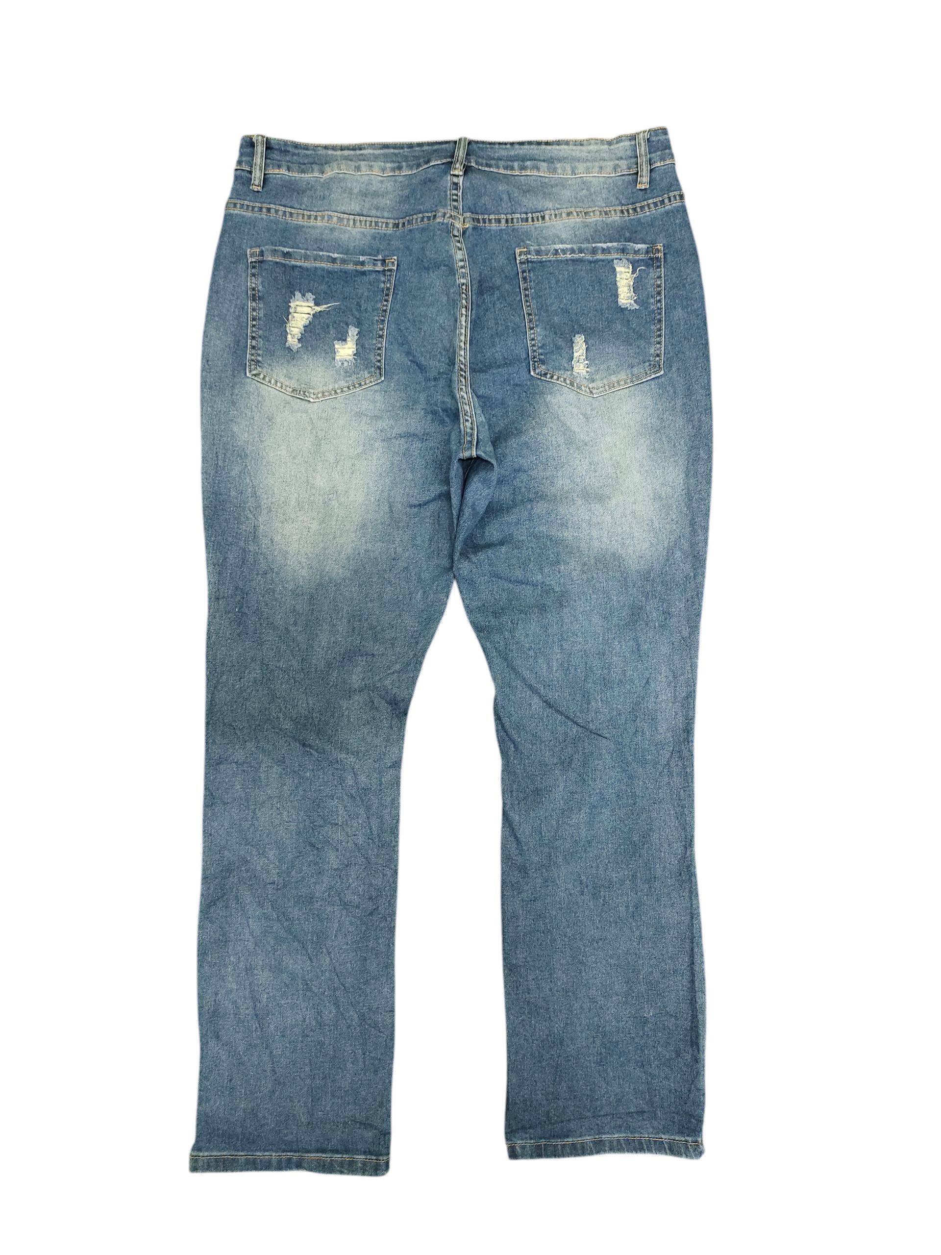 Comme des Garcons × Undercover Japanese Brand Skull Patchwork Distress Denim Jeans Size US 34 / EU 50 - 8 Thumbnail