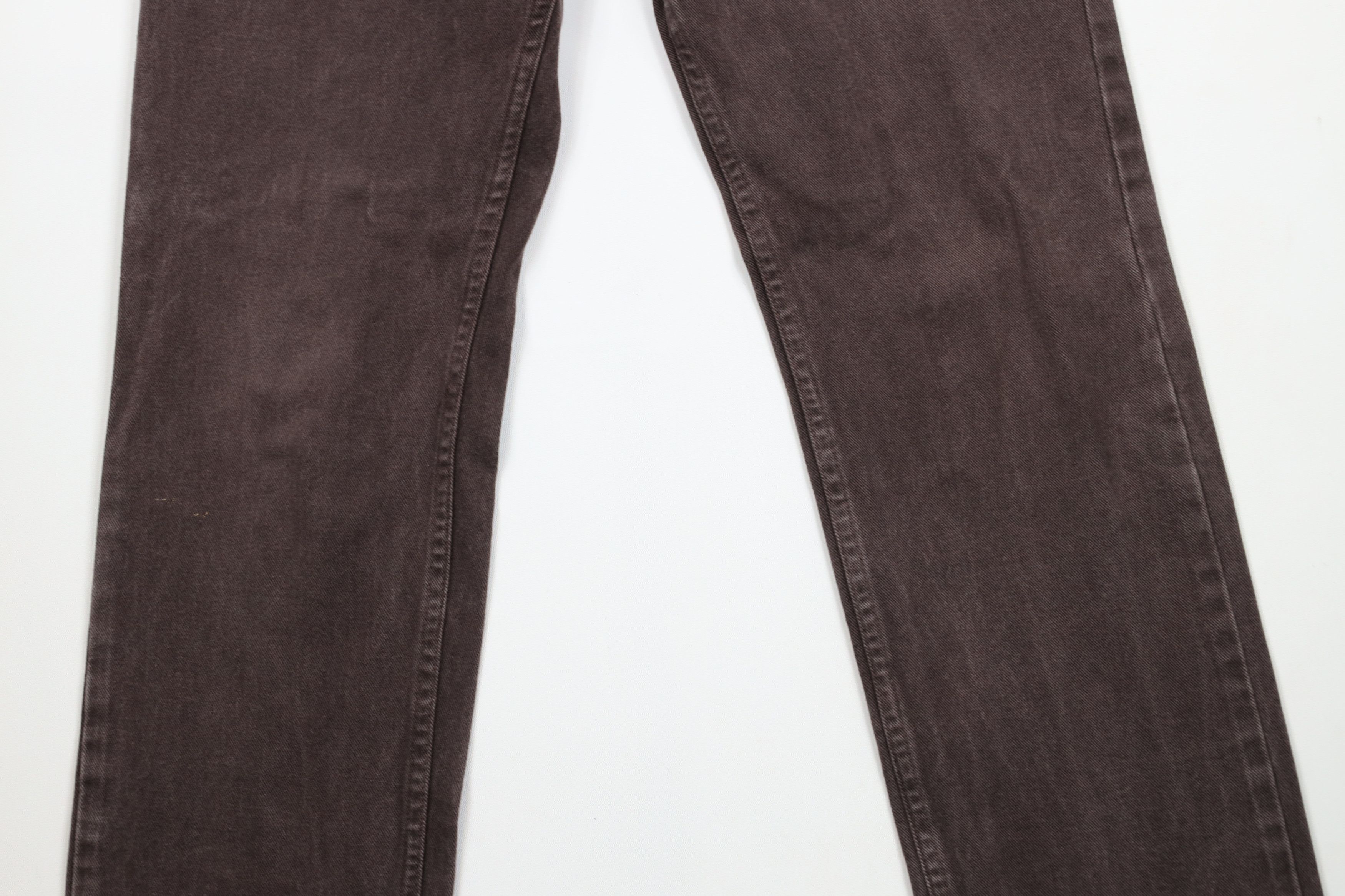 Lee × Vintage Vintage 90s Lee Straight Leg Denim Jeans Brown Cotton Size US 32 / EU 48 - 3 Thumbnail