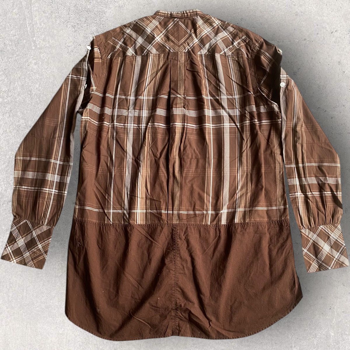 Number (N)ine × Takahiromiyashita The Soloist. SS09 Brown Tartan Arrow Shirt Size US M / EU 48-50 / 2 - 5 Thumbnail