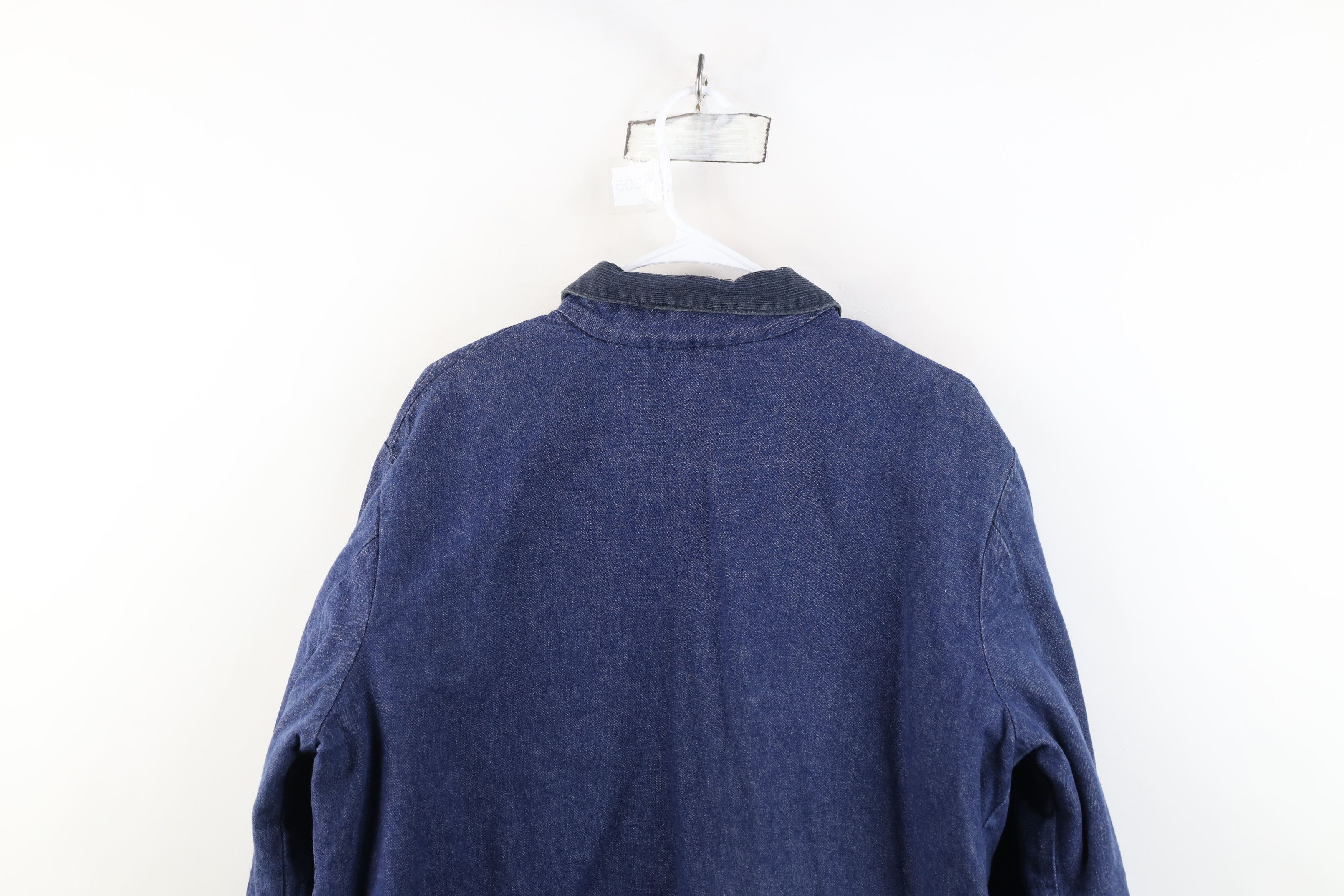 Vintage Vintage 60s Streetwear Lined Denim Chore Barn Jacket USA Size US L / EU 52-54 / 3 - 12 Thumbnail
