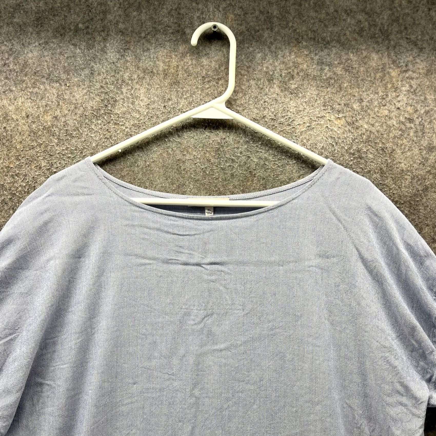 Madewell Madewell Shirt Womens XL Blue White Stripe Boat Neck Lace Up Sleeve Tee Top Size XL / US 12-14 / IT 48-50 - 5 Thumbnail