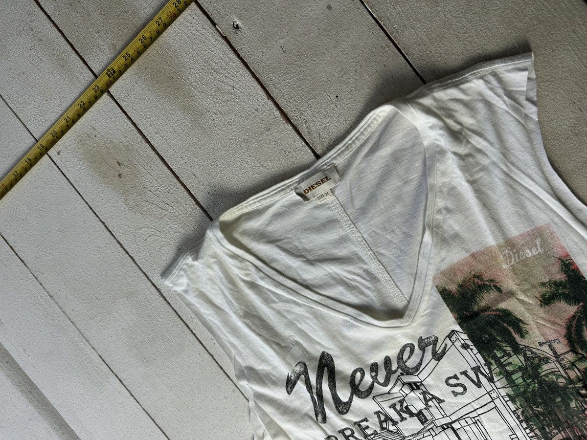 Diesel CRAZY🚨 DIESEL AVANT GARDE Y2K POCKET TANK TOP MEN B&W Size US XL / EU 56 / 4 - 2 Thumbnail