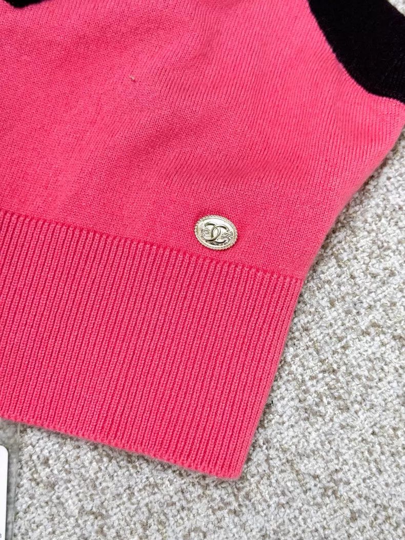 Chanel Chanel Burgundy rolled edge knitted cashmere suspenders Size XXS / US 00 / IT 34 - 4 Thumbnail