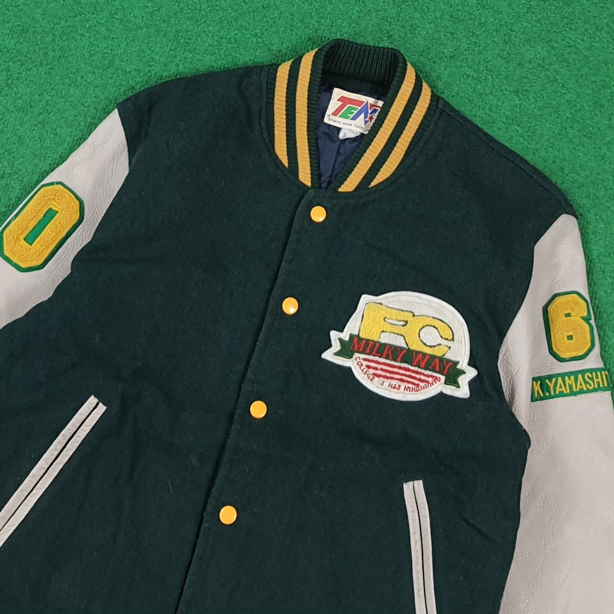 Japanese Brand Milky Way Football Club Varsity Letterman Jacket C291N23 Size US M / EU 48-50 / 2 - 4 Thumbnail