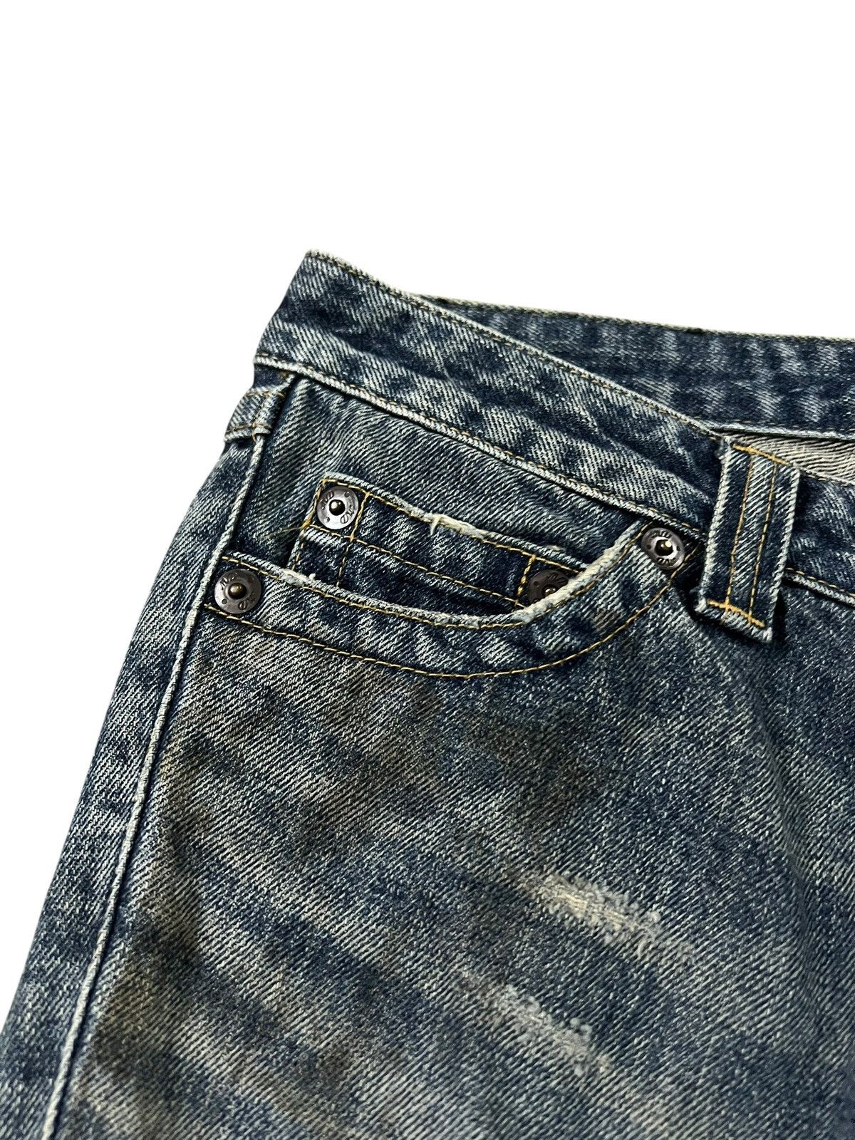 If Six Was Nine Material Girl Flare Distress Low Rise Bootcut Jean Size US 31 - 7 Thumbnail