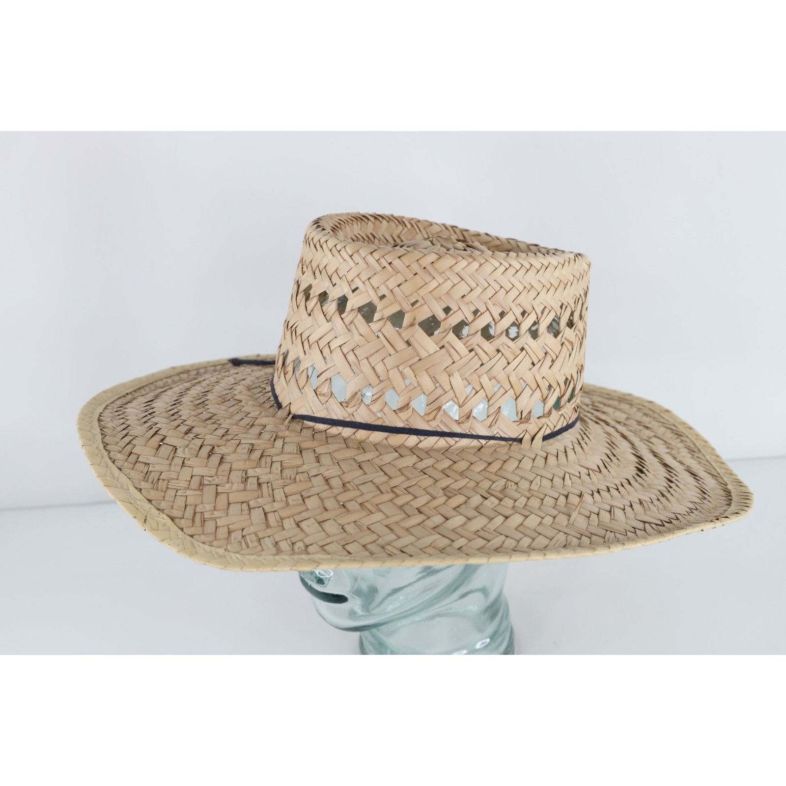 Vintage Vintage 90s Streetwear Roped Natural Wicker Straw Hat Size ONE SIZE - 3 Thumbnail