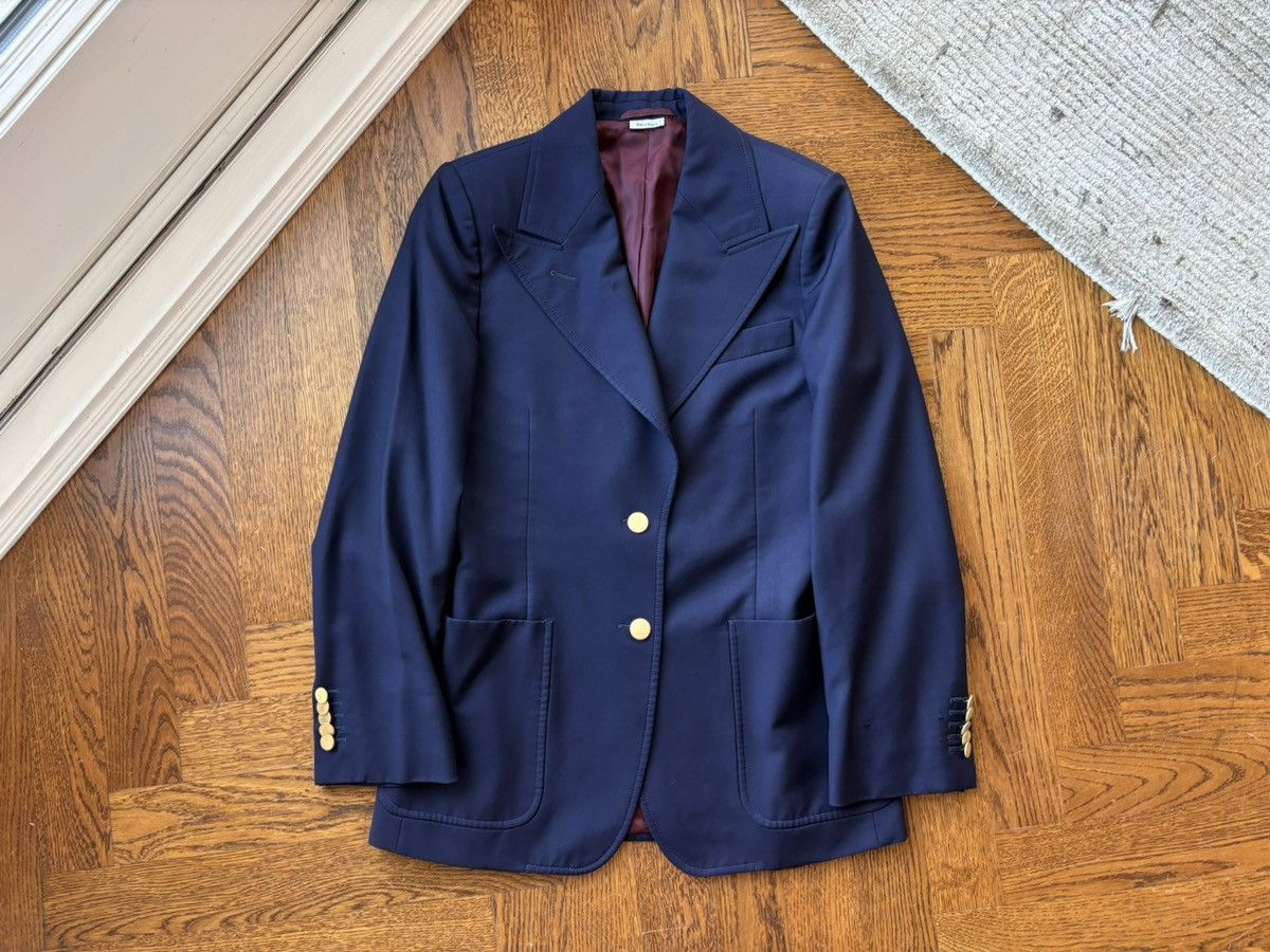 Designer × Gucci Gucci Store Employee Jacket Gucci Blazer Lapel Wool Mohair Size M / US 6-8 / IT 42-44 - 11 Thumbnail