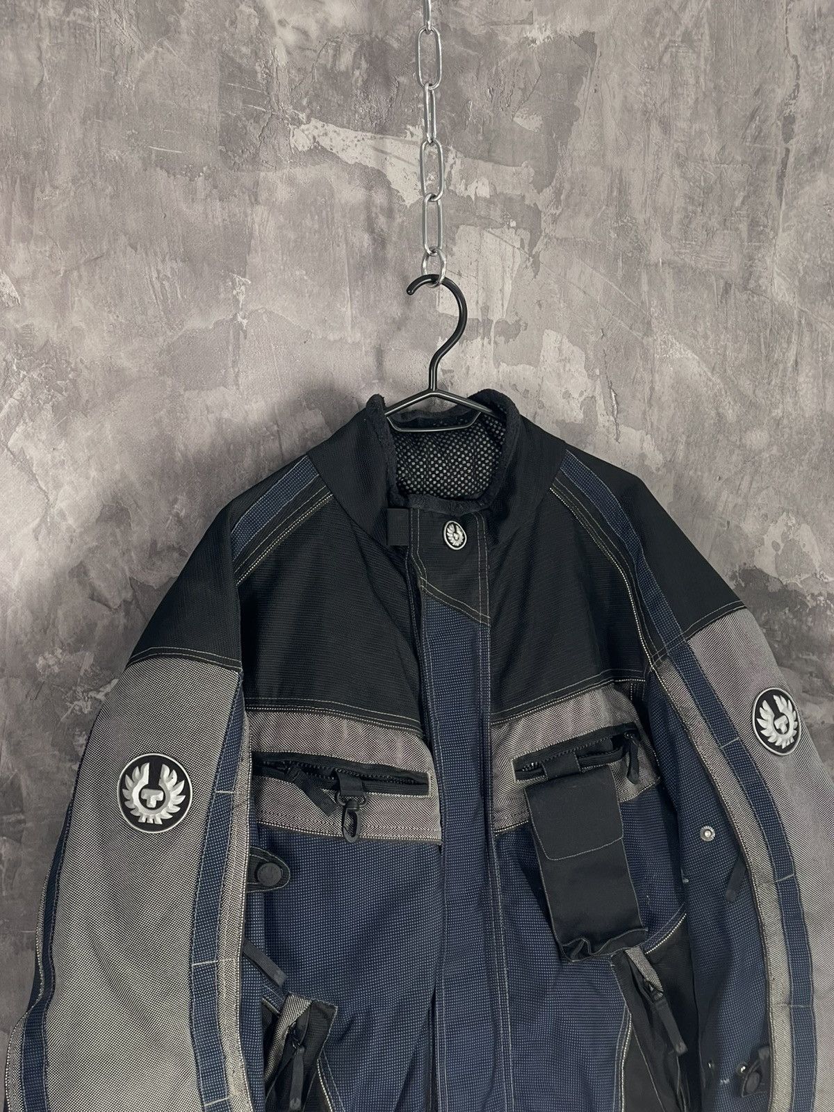 Belstaff Vintage 90s Belstaff Nylon Motorcycle Biker Jacket Size US XL / EU 56 / 4 - 7 Thumbnail
