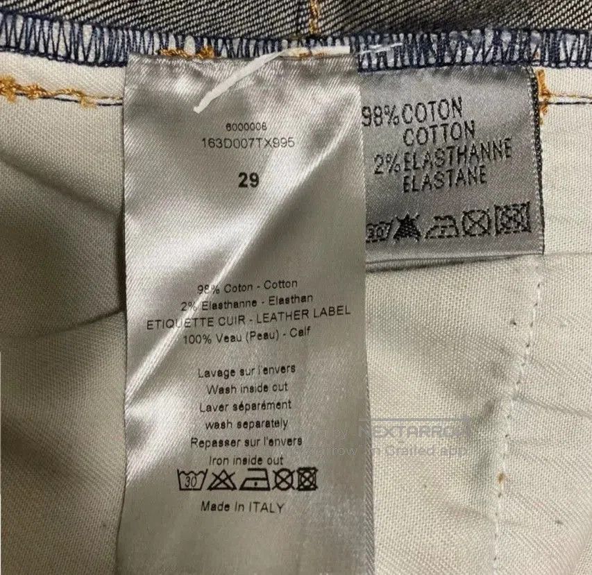 Dior dior homme jack jeans in deep gray blue. Size US 29 - 4 Thumbnail