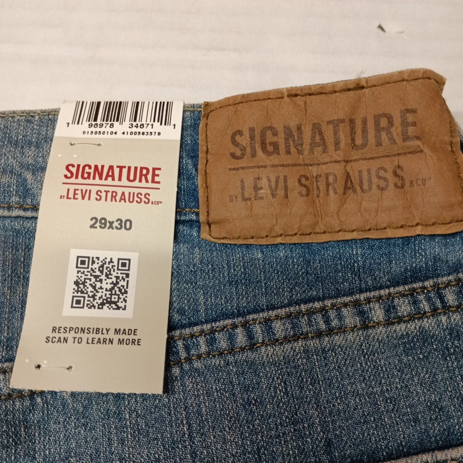 Levi's Signature by Levi Strauss Bootcut Jeans Men's 29x30 Blue Size US 29 - 9 Thumbnail