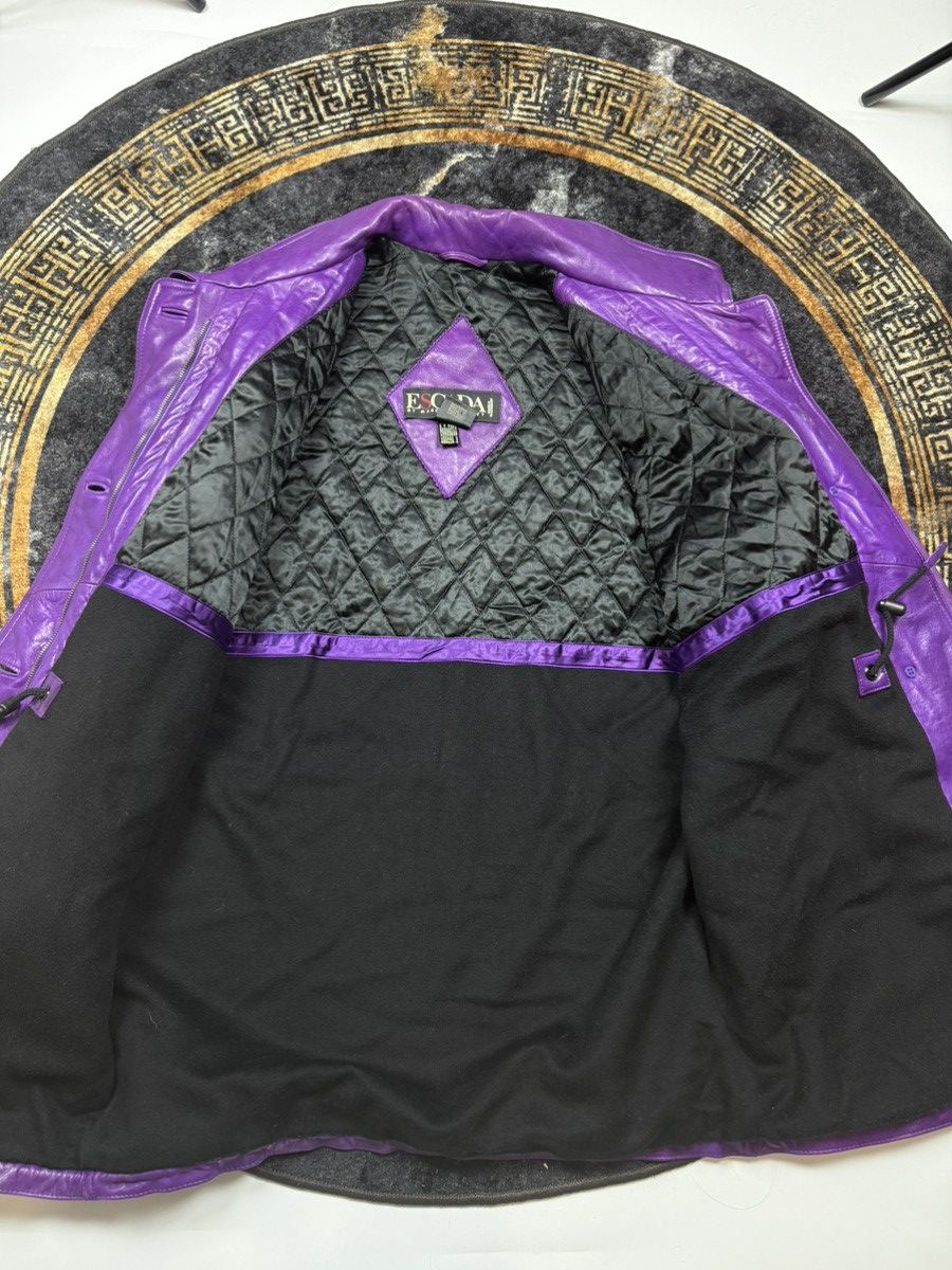 Escada Leather Jacket -Coat Escada Very rare model Vintage Size L / US 10 / IT 46 - 10 Thumbnail
