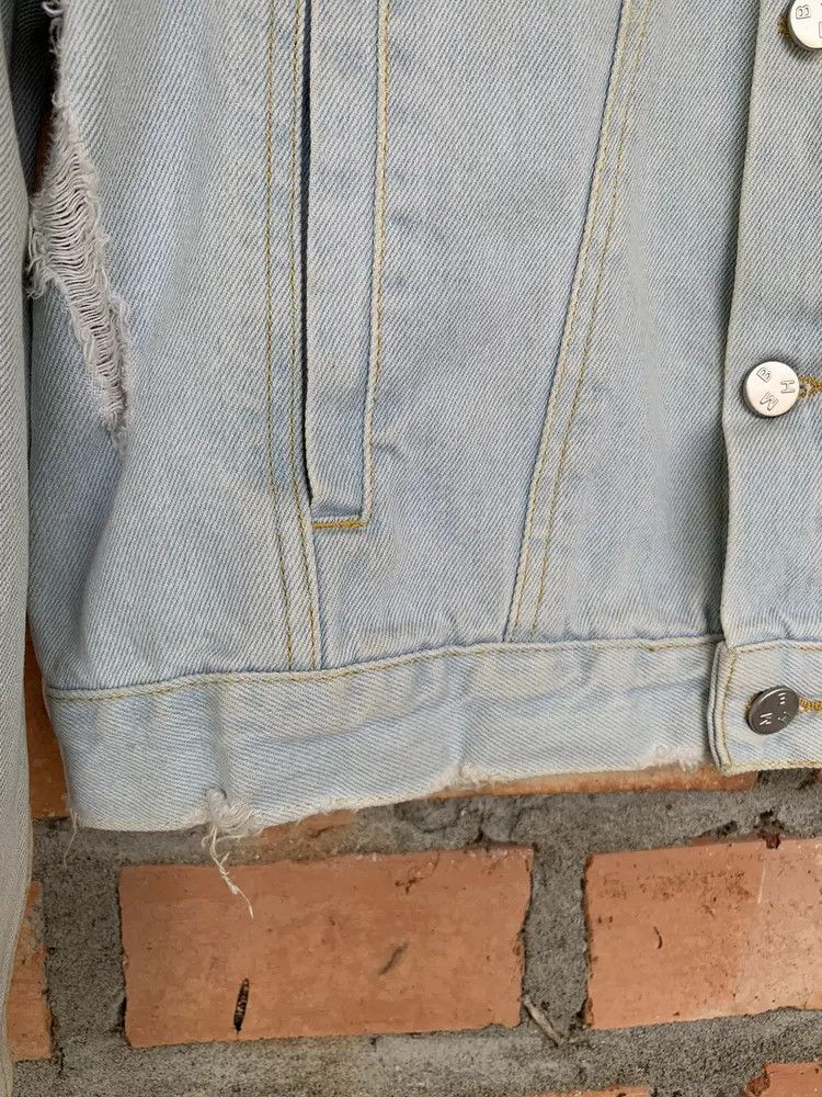 Misbhv SS16 ripped DRAINED washed blue denim jacket Size US M / EU 48-50 / 2 - 16 Thumbnail