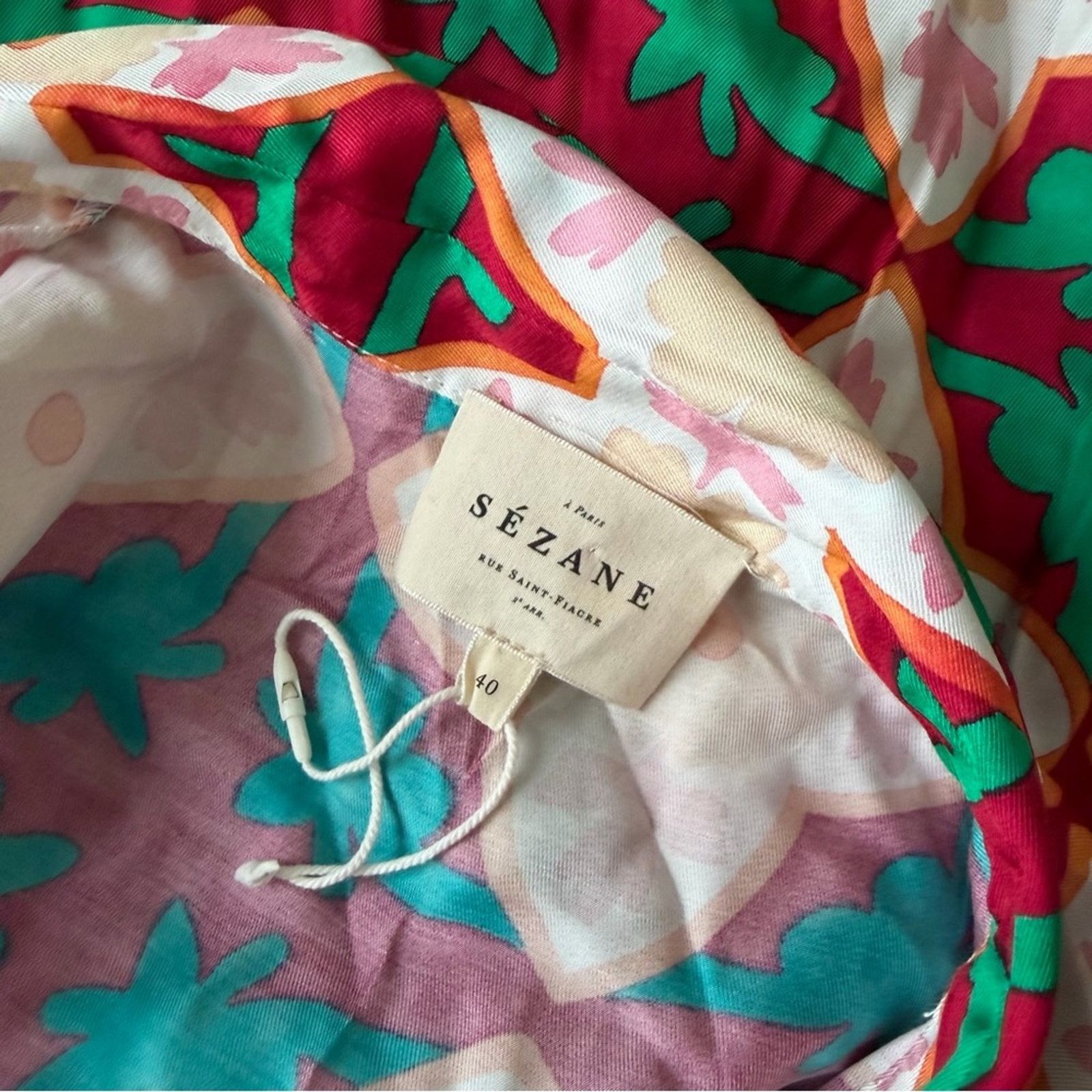 Sezane Sezane “Dora” Floral Tile Print Dress Size M / US 6-8 / IT 42-44 - 7 Thumbnail