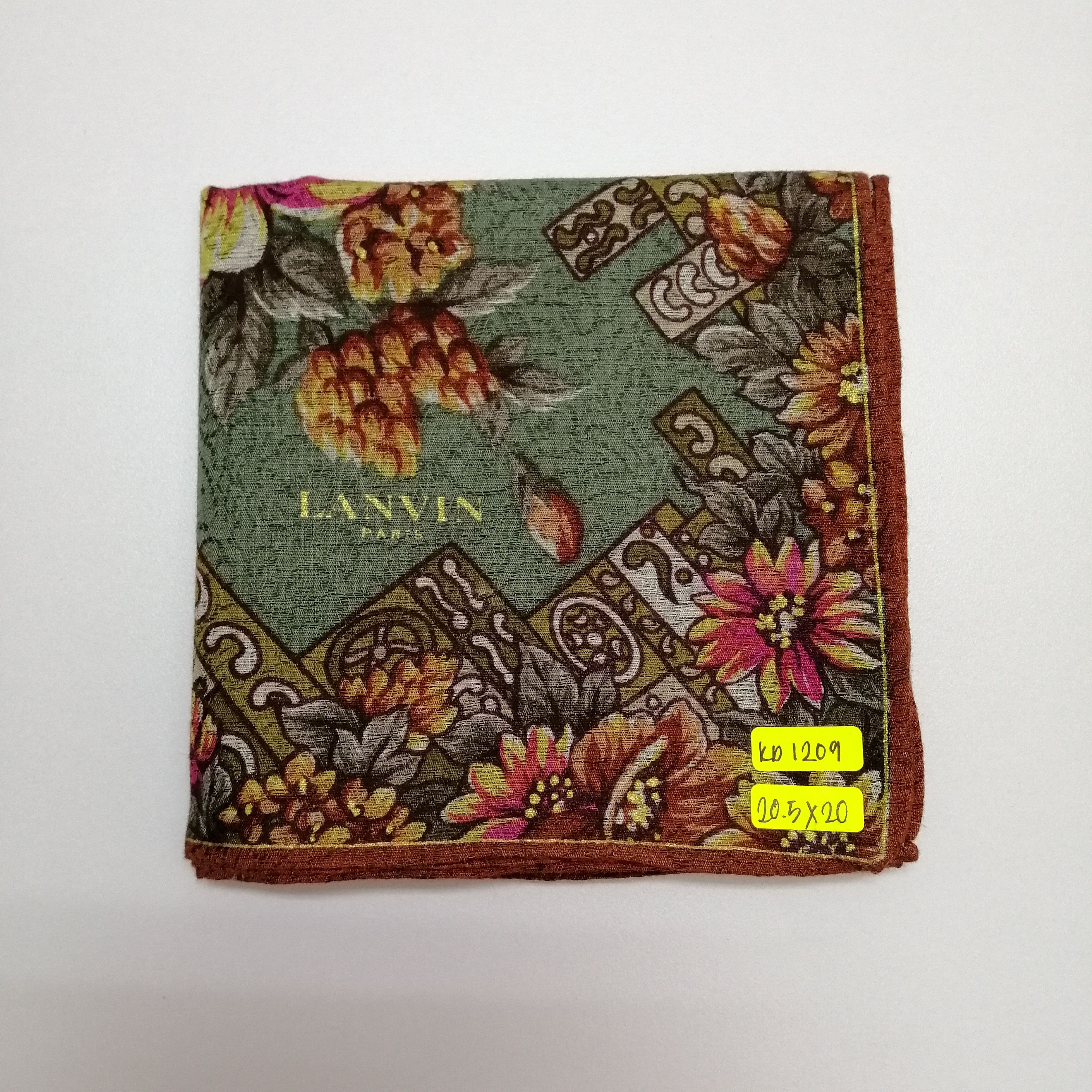 Lanvin × Vintage Lanvin Handkerchief/Neckerchief/Scarves-KD1209 Size ONE SIZE - 6 Thumbnail