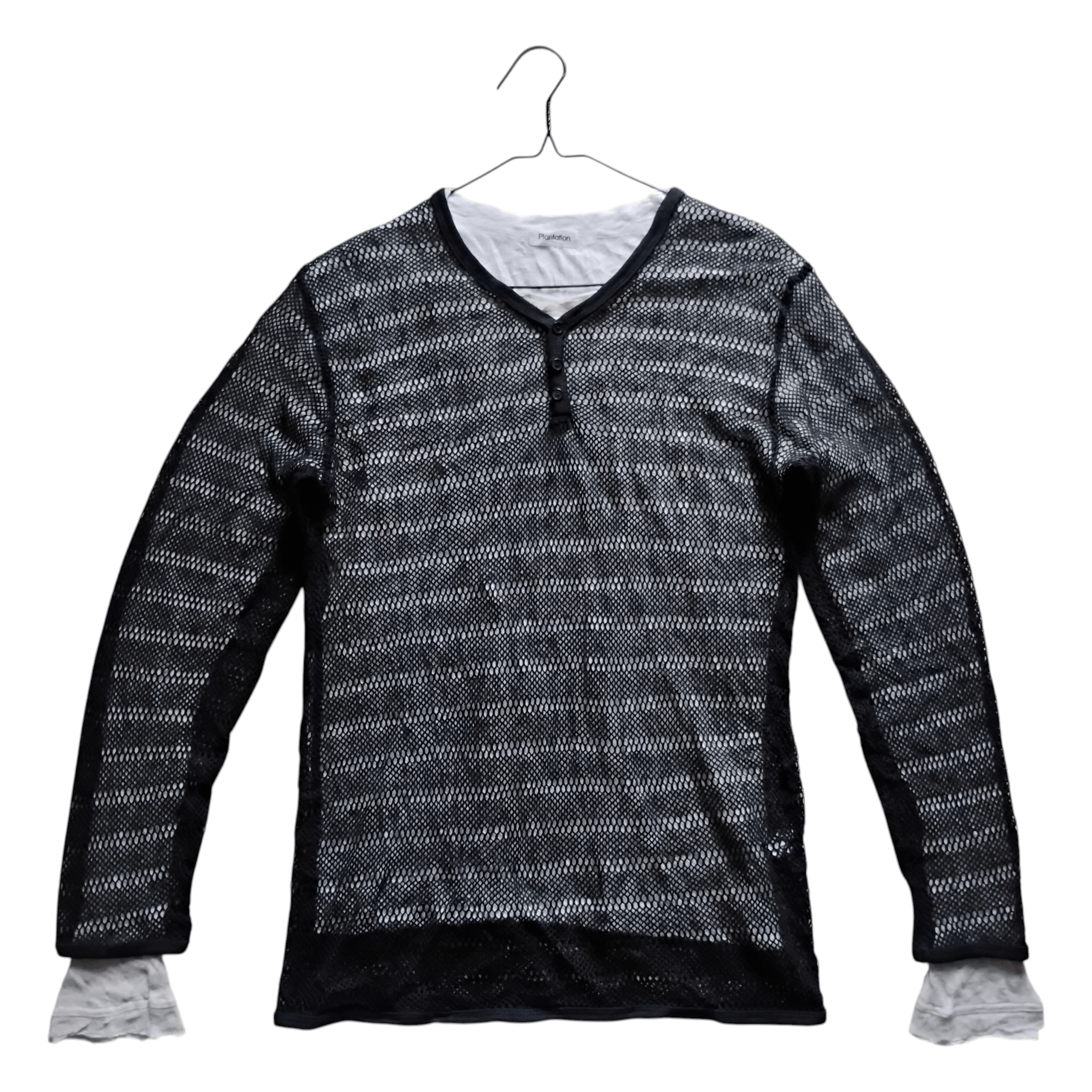 Japanese Brand Japanese Brand Free Beat Fishnet Mesh Long Sleeve Size US M / EU 48-50 / 2 - 1 Thumbnail